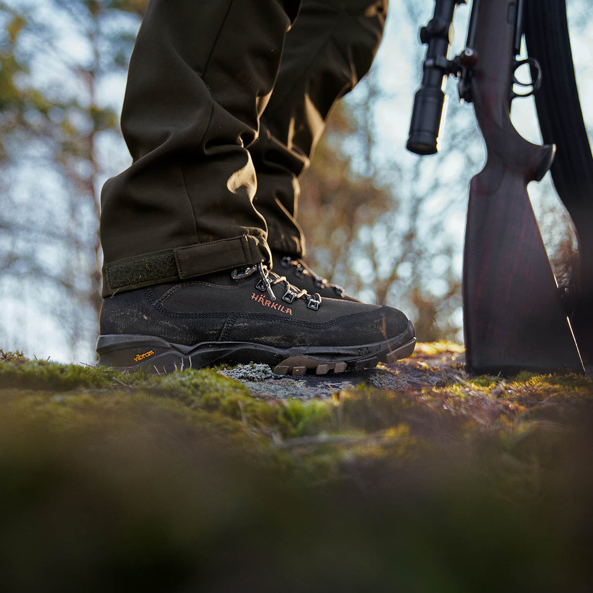 Harkila Pro Hunter Light Mid GTX Boot - On Model Harkila Pro Hunter Light Mid GTX Boot - On Model