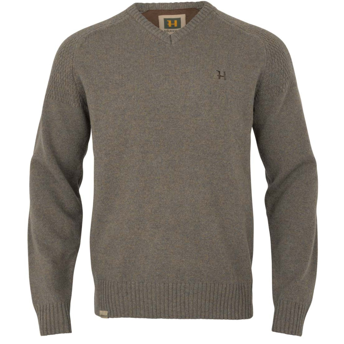 Harkila Vincent Merino V-Neck Pullover - Dark Sand Harkila Vincent Merino V-Neck Pullover - Dark Sand