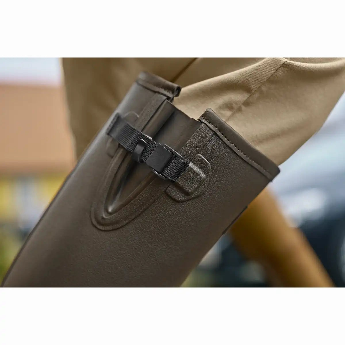 Harkila Wellies - Forester Gusset Rubber Boot - Gusset Close Up Harkila Wellies - Forester Gusset Rubber Boot - Gusset Close Up