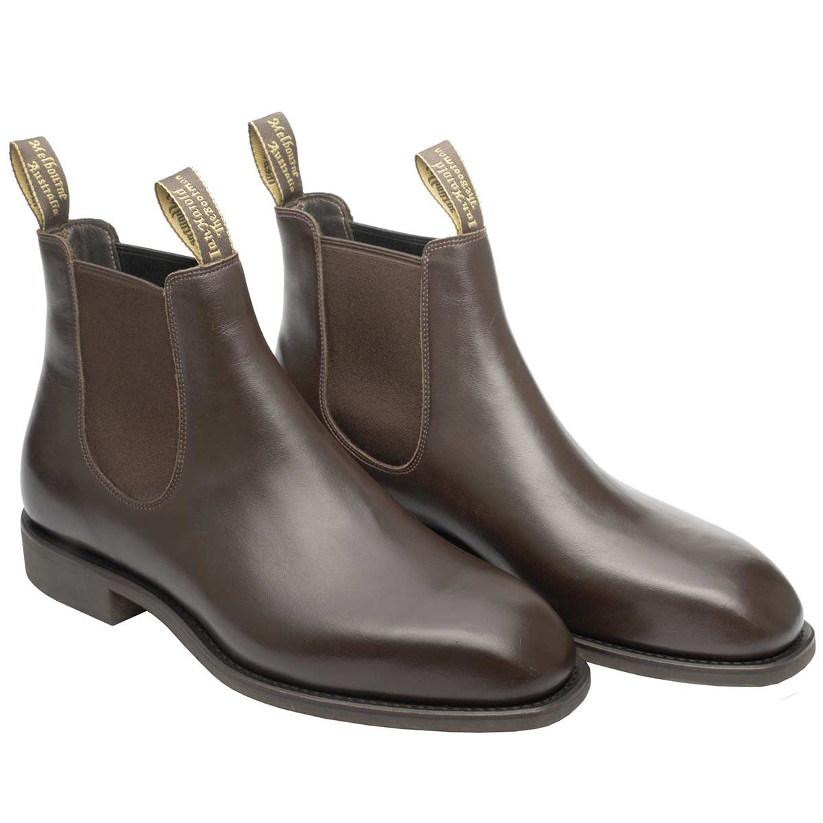 Harold Boots Grazier Men's Chelsea Dress Boots - Chocolate Harold Boots Grazier Men's Chelsea Dress Boots - Chocolate