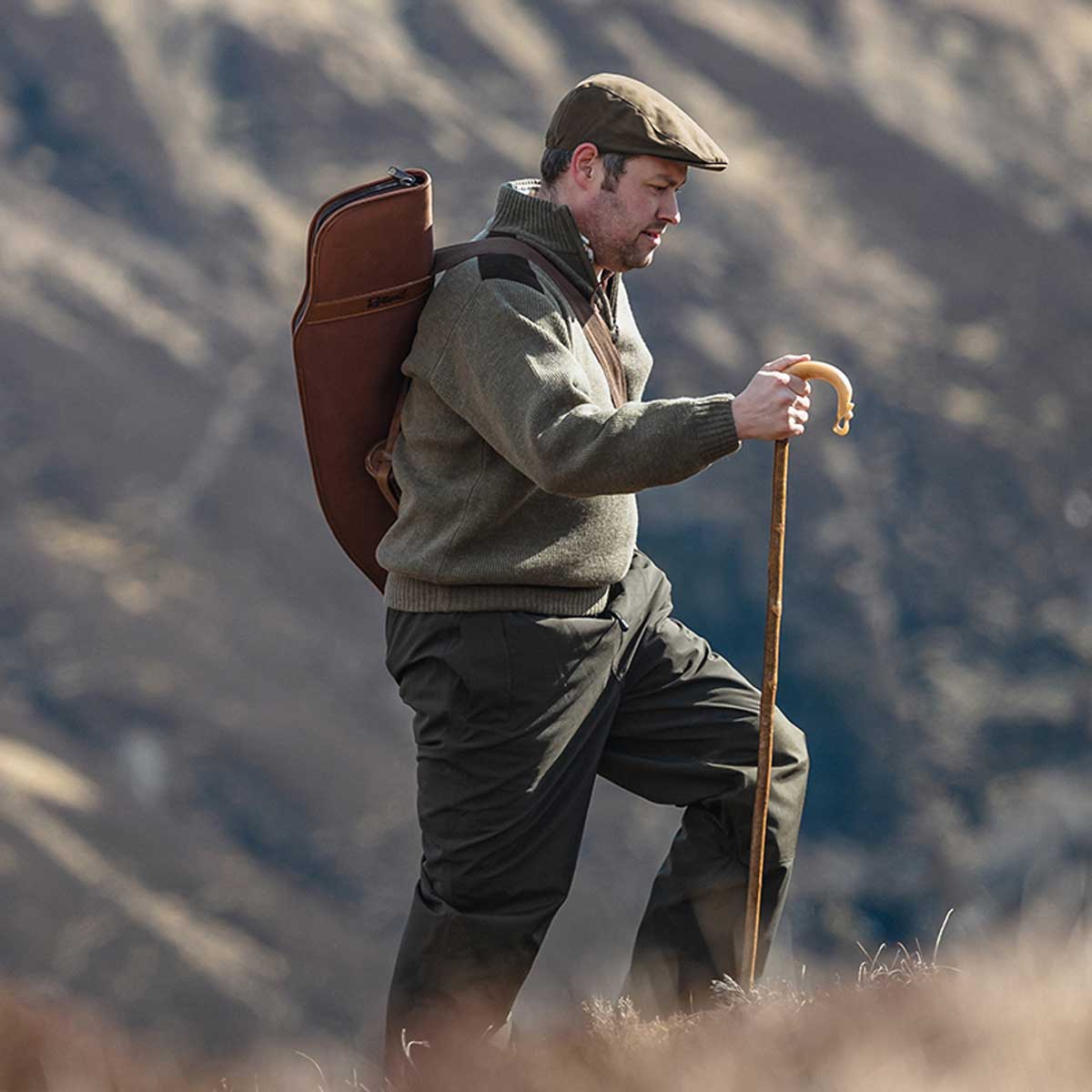 Hoggs of Fife Hebrides II 1/4 Zip Windproof Pullover - green lifestyle Hoggs of Fife Hebrides II 1/4 Zip Windproof Pullover - green lifestyle