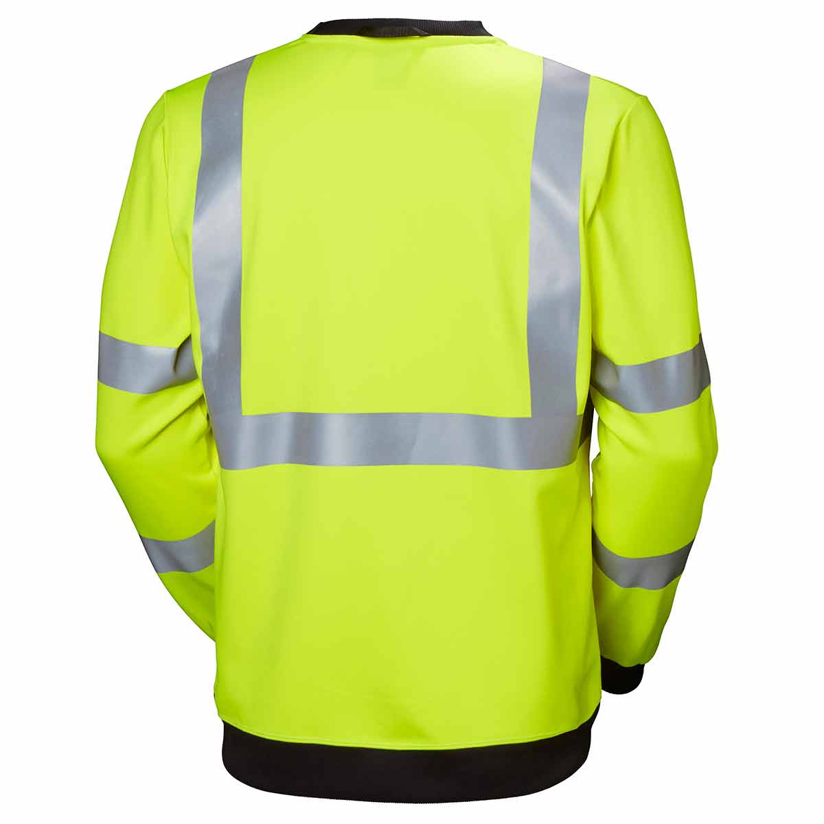 Helly Hansen ADDVIS Hi Vis Sweatshirt Yellow Rear Helly Hansen ADDVIS Hi Vis Sweatshirt Yellow Rear