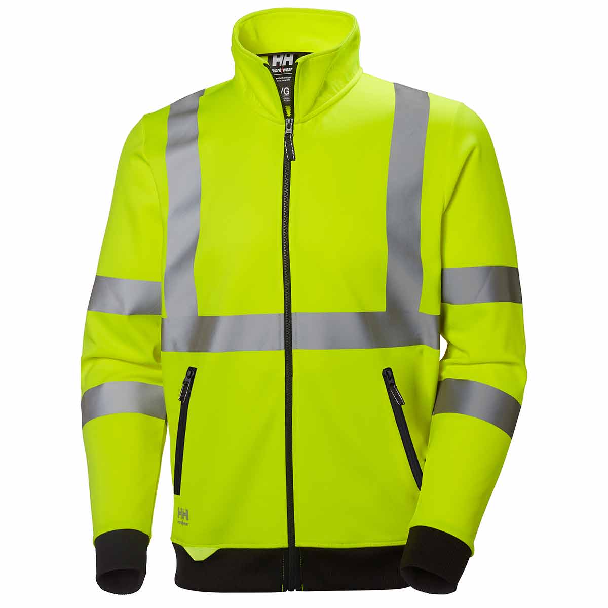 Helly Hansen ADDVIS Hi Vis Zip Sweatshirt Yellow Helly Hansen ADDVIS Hi Vis Zip Sweatshirt Yellow