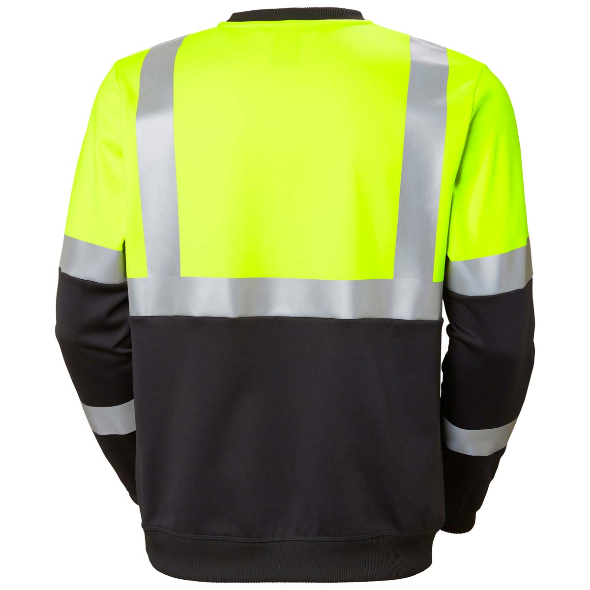 Helly Hansen AddVis Sweatshirt CL1 - Yellow - Rear Helly Hansen AddVis Sweatshirt CL1 - Yellow - Rear