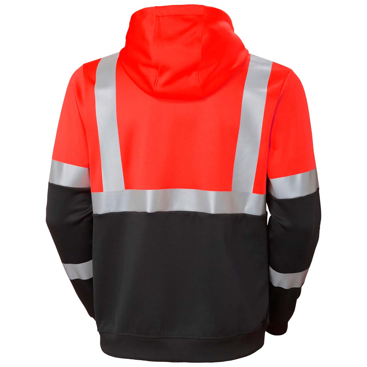 Helly Hansen AddVis Zip Hoodie CL1 - Red - Rear Helly Hansen AddVis Zip Hoodie CL1 - Red - Rear