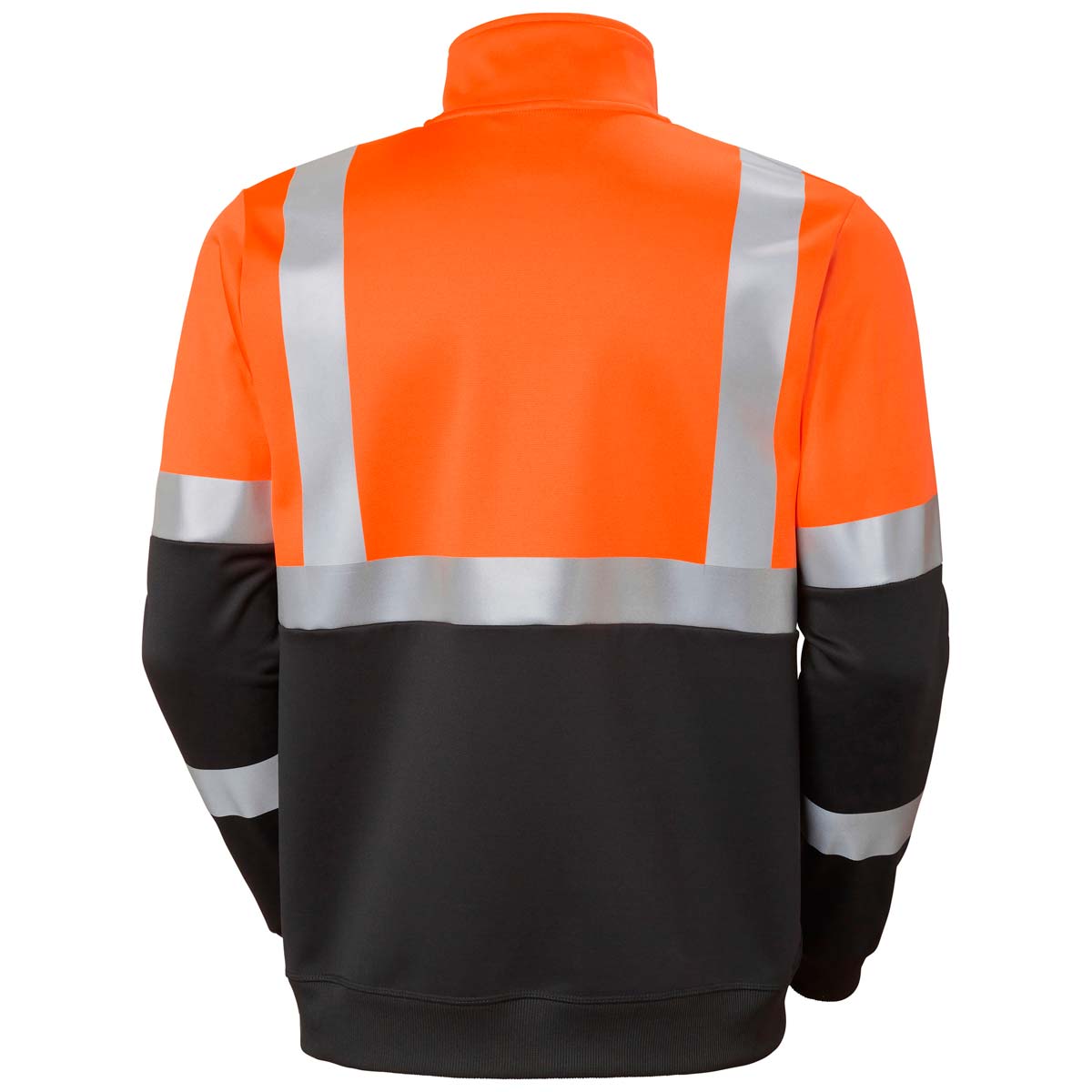 Helly Hansen AddVis Zip Sweatshirt CL1 - Orange - Rear Helly Hansen AddVis Zip Sweatshirt CL1 - Orange - Rear