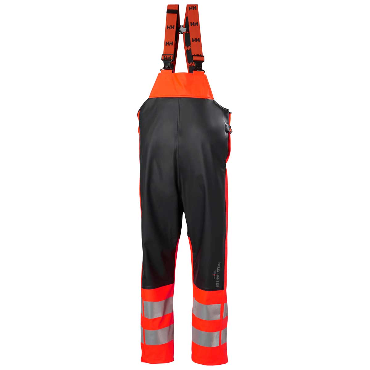 Helly-Hansen-Alna-2.0-Hi-Vis-Rain-Bib-Red-Rear Helly-Hansen-Alna-2.0-Hi-Vis-Rain-Bib-Red-Rear