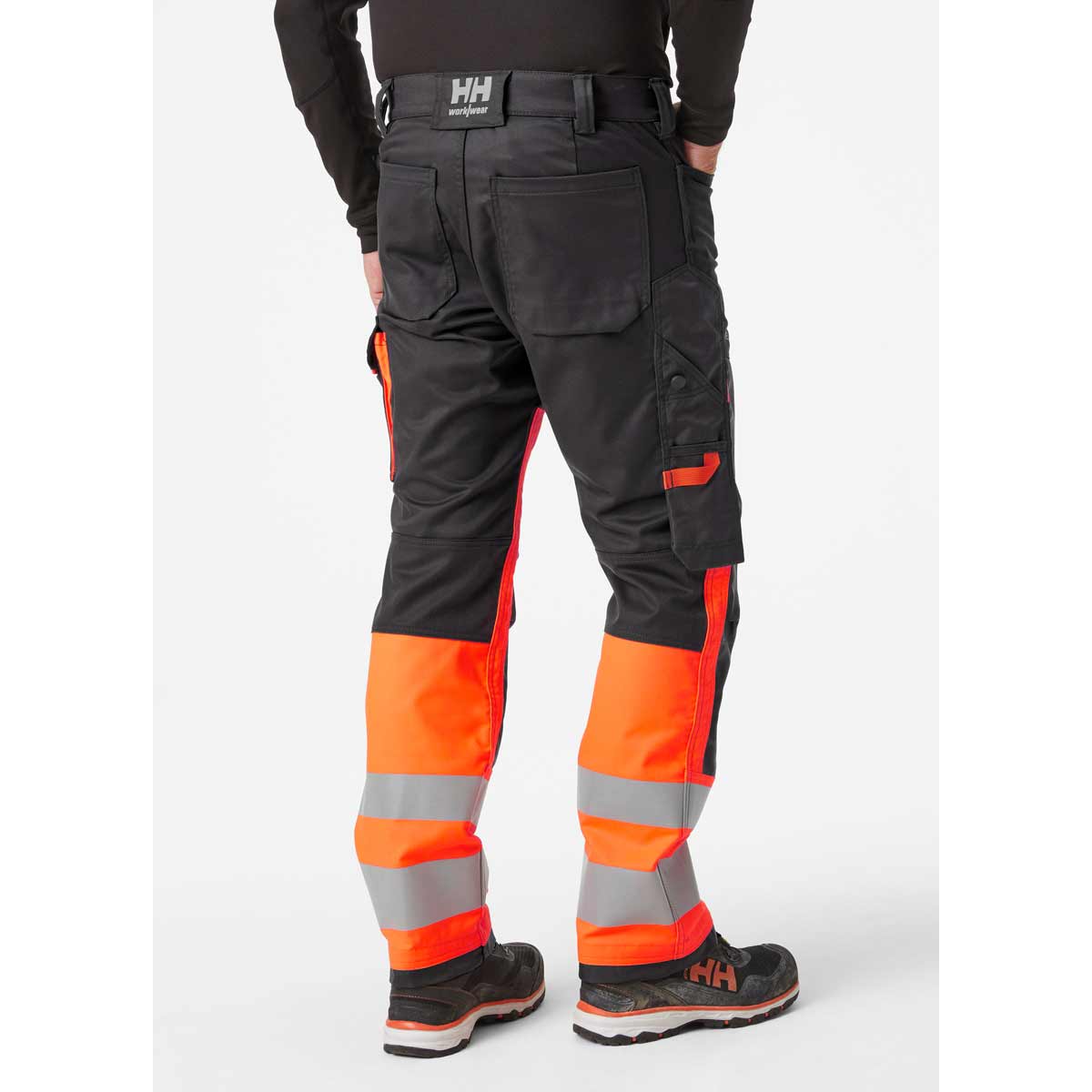 Helly-Hansen-Alna-2.0-Hi-Vis-Work-Pant-Class-1-Rear-Orange-onbody Helly-Hansen-Alna-2.0-Hi-Vis-Work-Pant-Class-1-Rear-Orange-onbody