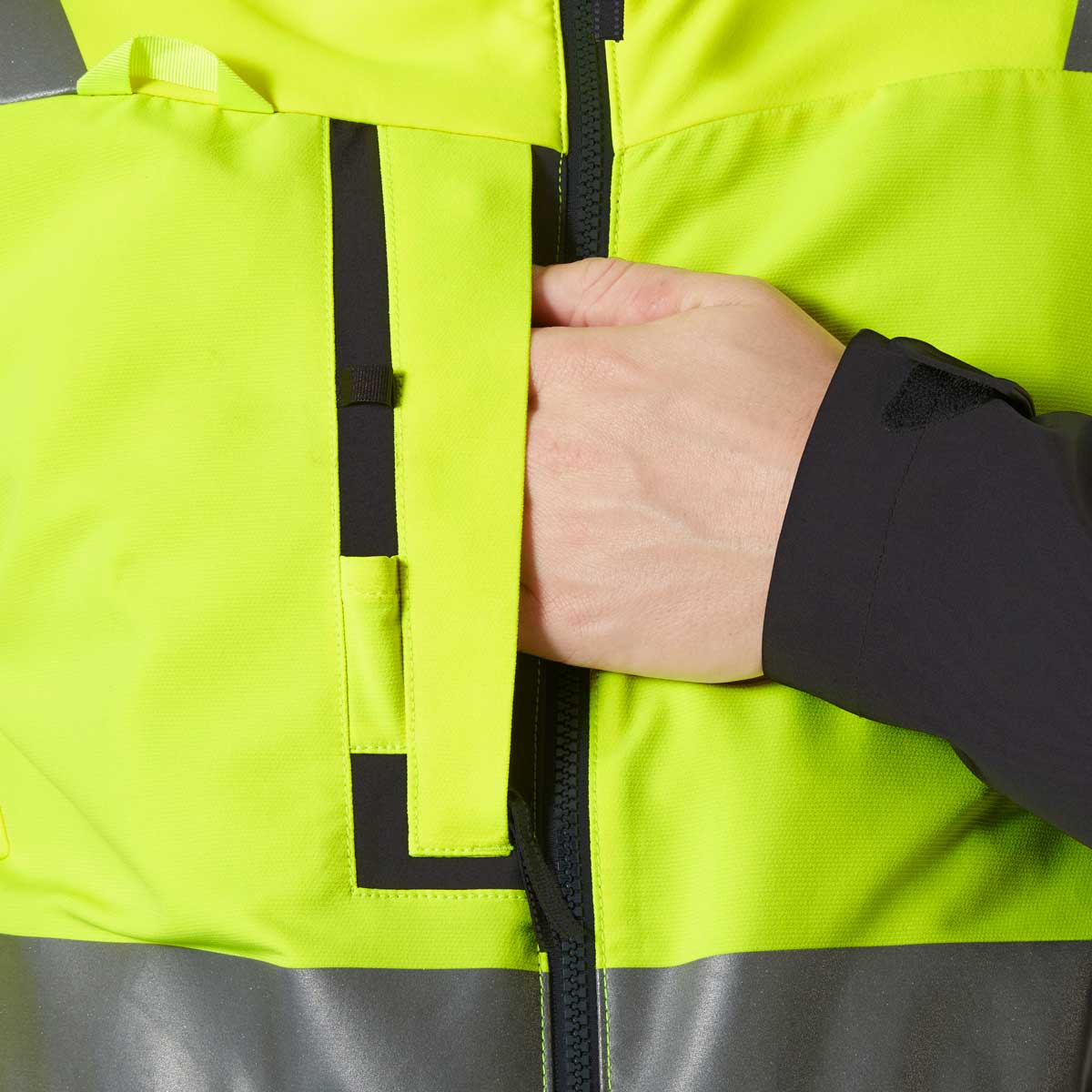 Helly Hansen Alna 4X Tech Jacket - yellow chest pocket Helly Hansen Alna 4X Tech Jacket - yellow chest pocket
