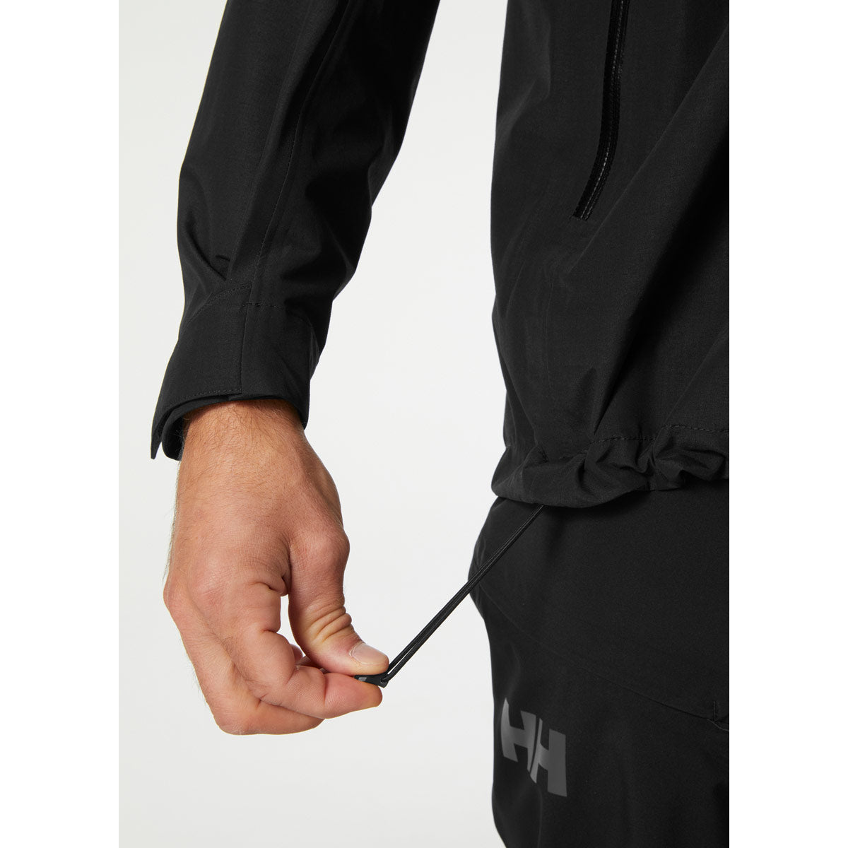 Helly Hansen Blaze 3L Shell Men's Jacket - Black - Hem Drawstring Helly Hansen Blaze 3L Shell Men's Jacket - Black - Hem Drawstring