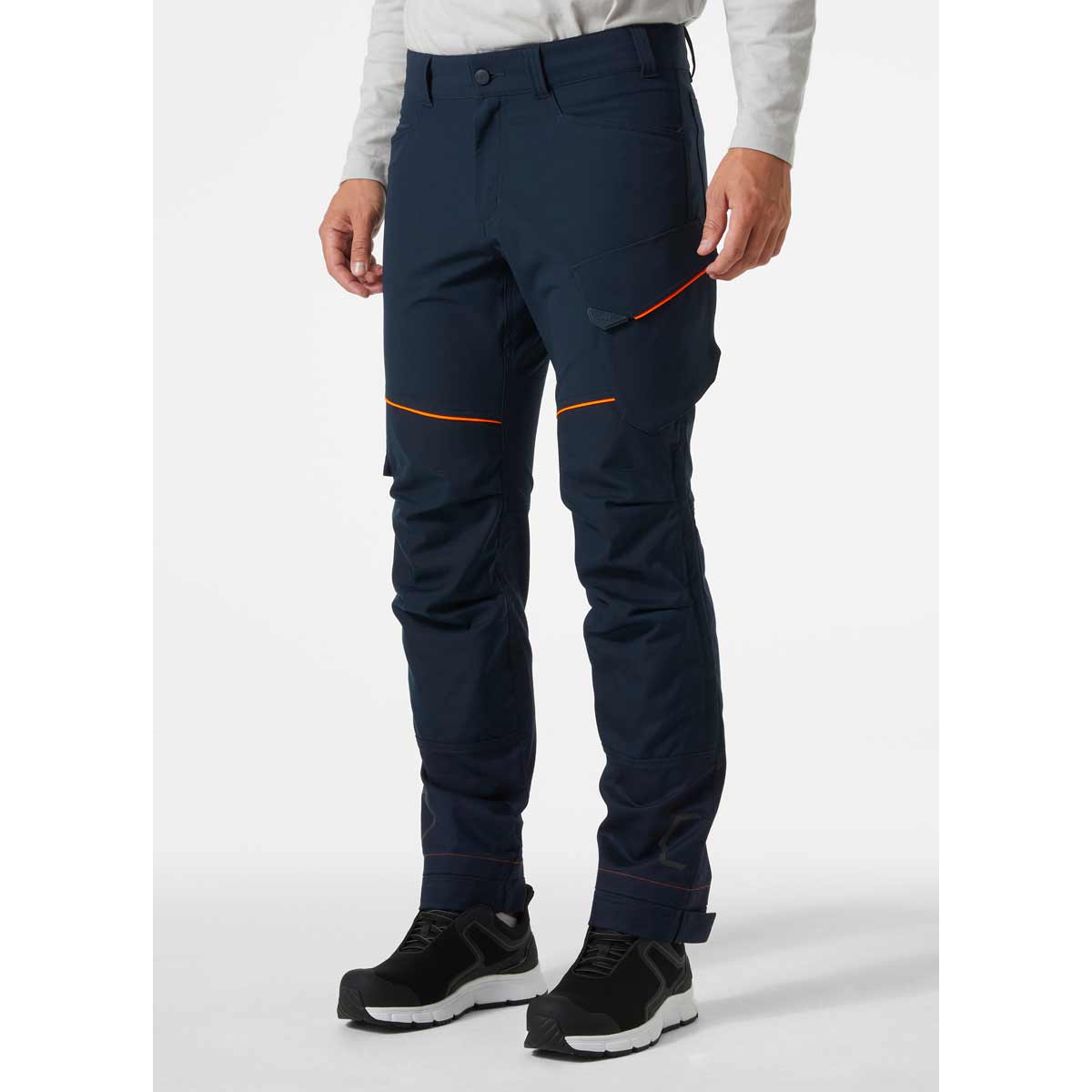 Helly Hansen Chelsea Evolution BRZ Work Pant Navy on body Helly Hansen Chelsea Evolution BRZ Work Pant Navy on body