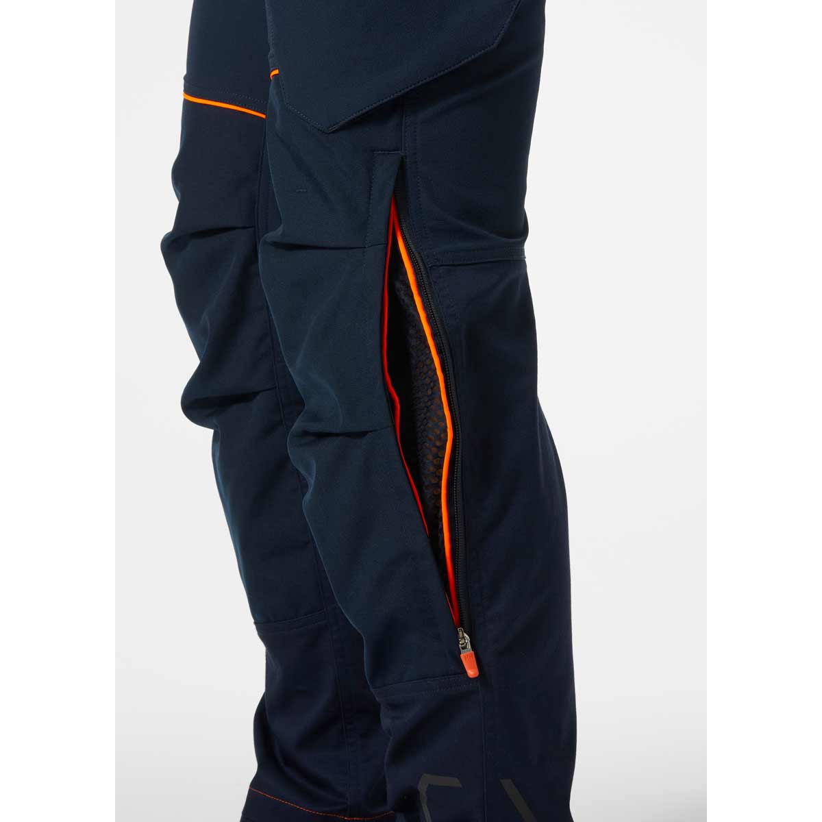 Helly Hansen Chelsea Evolution BRZ Work Pant Navy Ventilation detail Helly Hansen Chelsea Evolution BRZ Work Pant Navy Ventilation detail