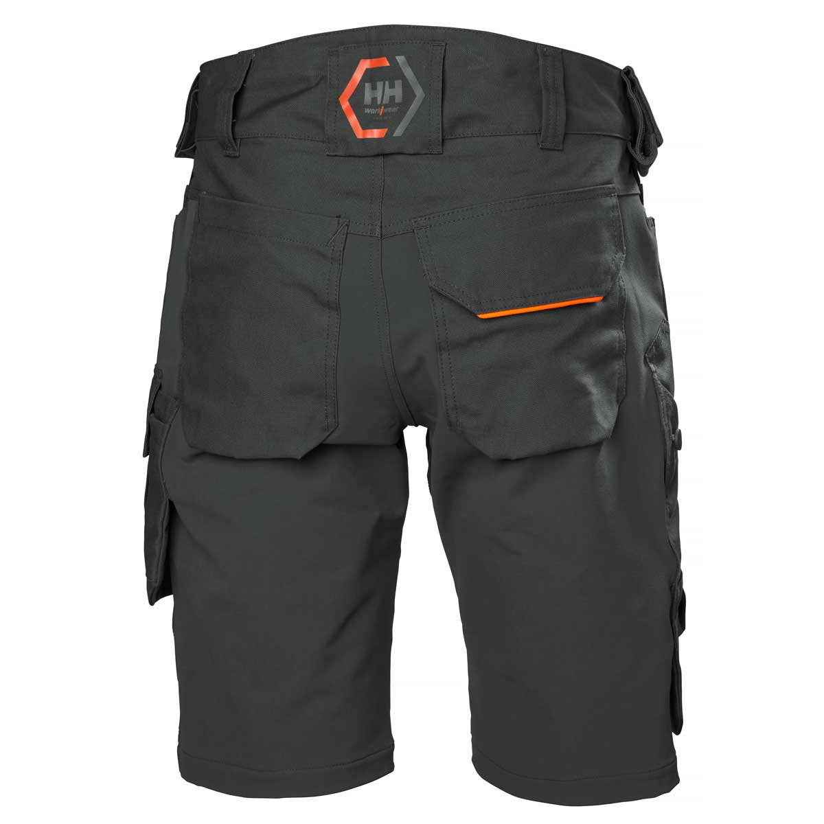 Helly Hansen Chelsea Evolution Construction Shorts Dark Grey Rear Helly Hansen Chelsea Evolution Construction Shorts Dark Grey Rear
