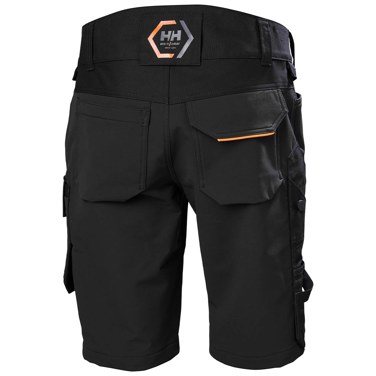 Helly Hansen Chelsea Evolution HH Connect™ Shorts - Black - Rear Helly Hansen Chelsea Evolution HH Connect™ Shorts - Black - Rear