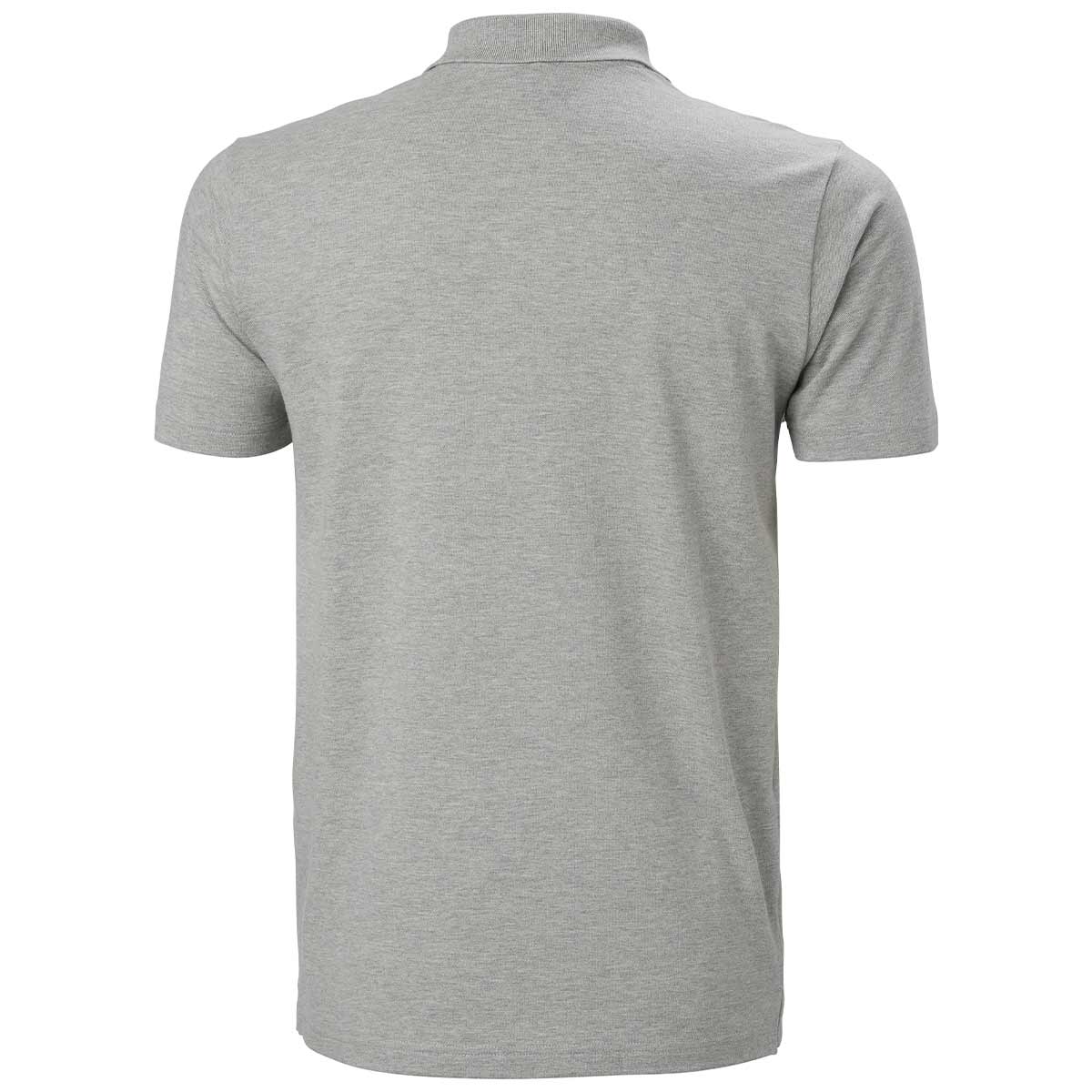 Helly Hansen Classic 2.0 Polo Shirt - Grey Melange - Rear Helly Hansen Classic 2.0 Polo Shirt - Grey Melange - Rear