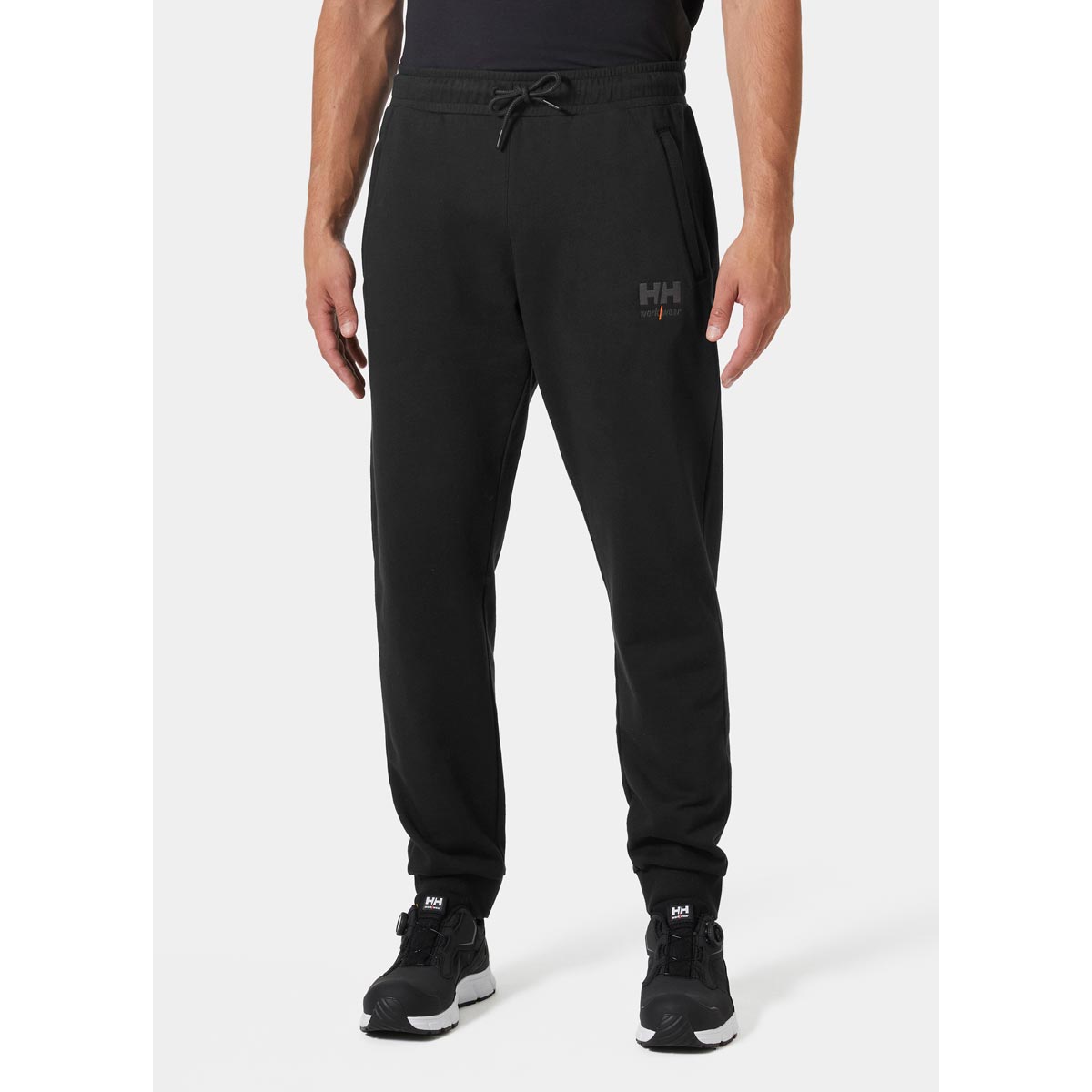 Helly Hansen Essential Sweatpants - Black On Model Helly Hansen Essential Sweatpants - Black On Model