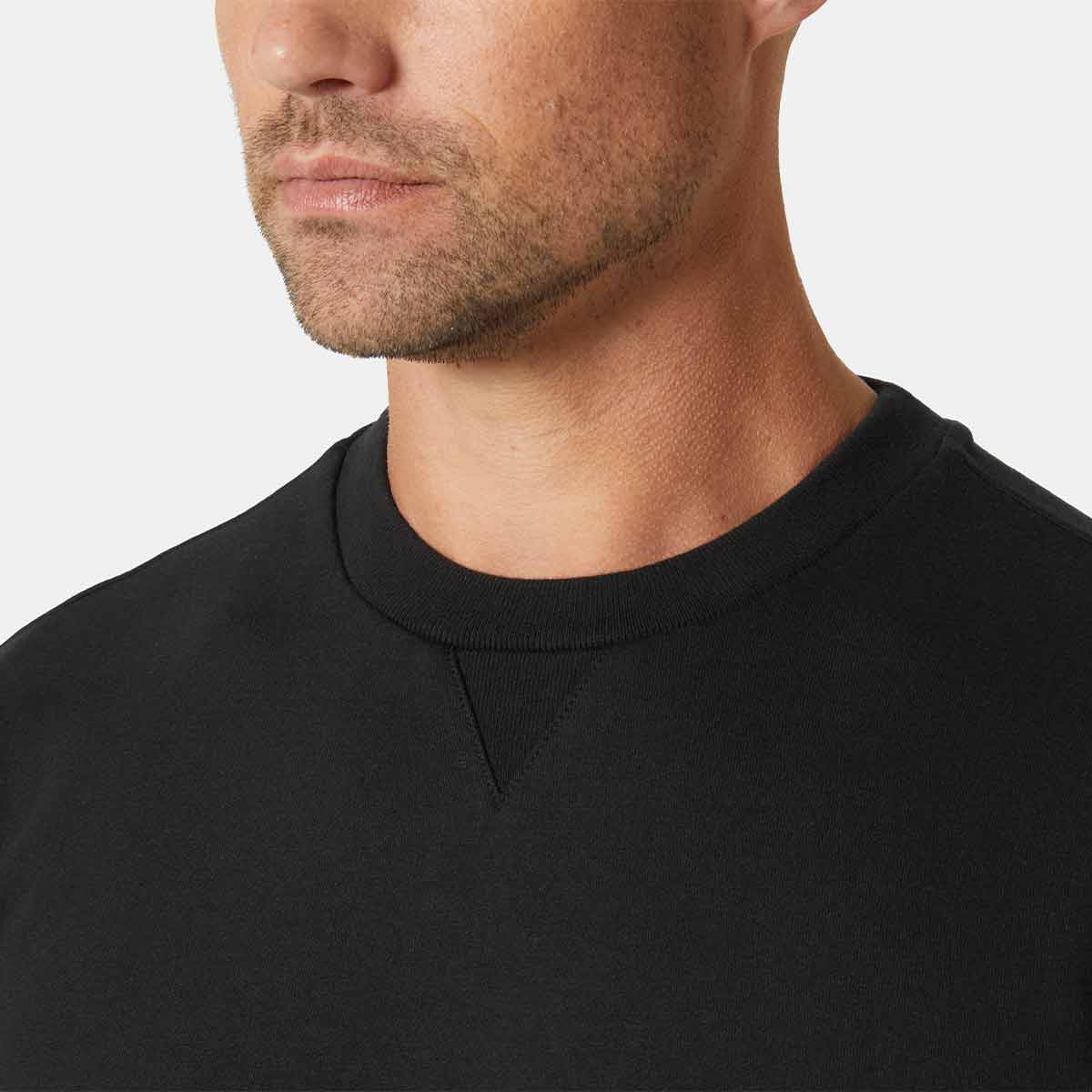 Helly Hansen Evo Sweatshirt - Black - Collar Helly Hansen Evo Sweatshirt - Black - Collar