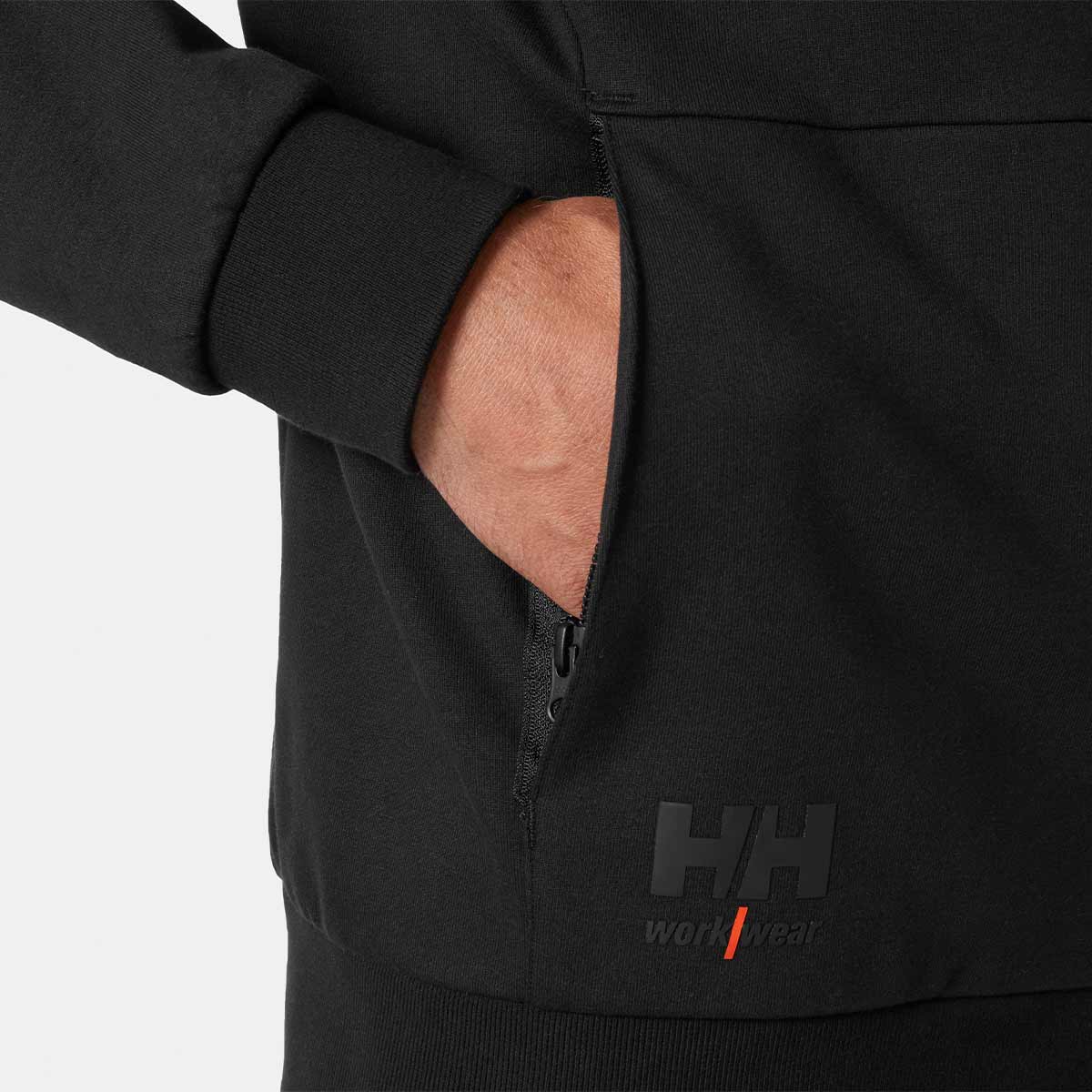 Helly Hansen Evo Zip Hoodie - Black - Pocket Helly Hansen Evo Zip Hoodie - Black - Pocket