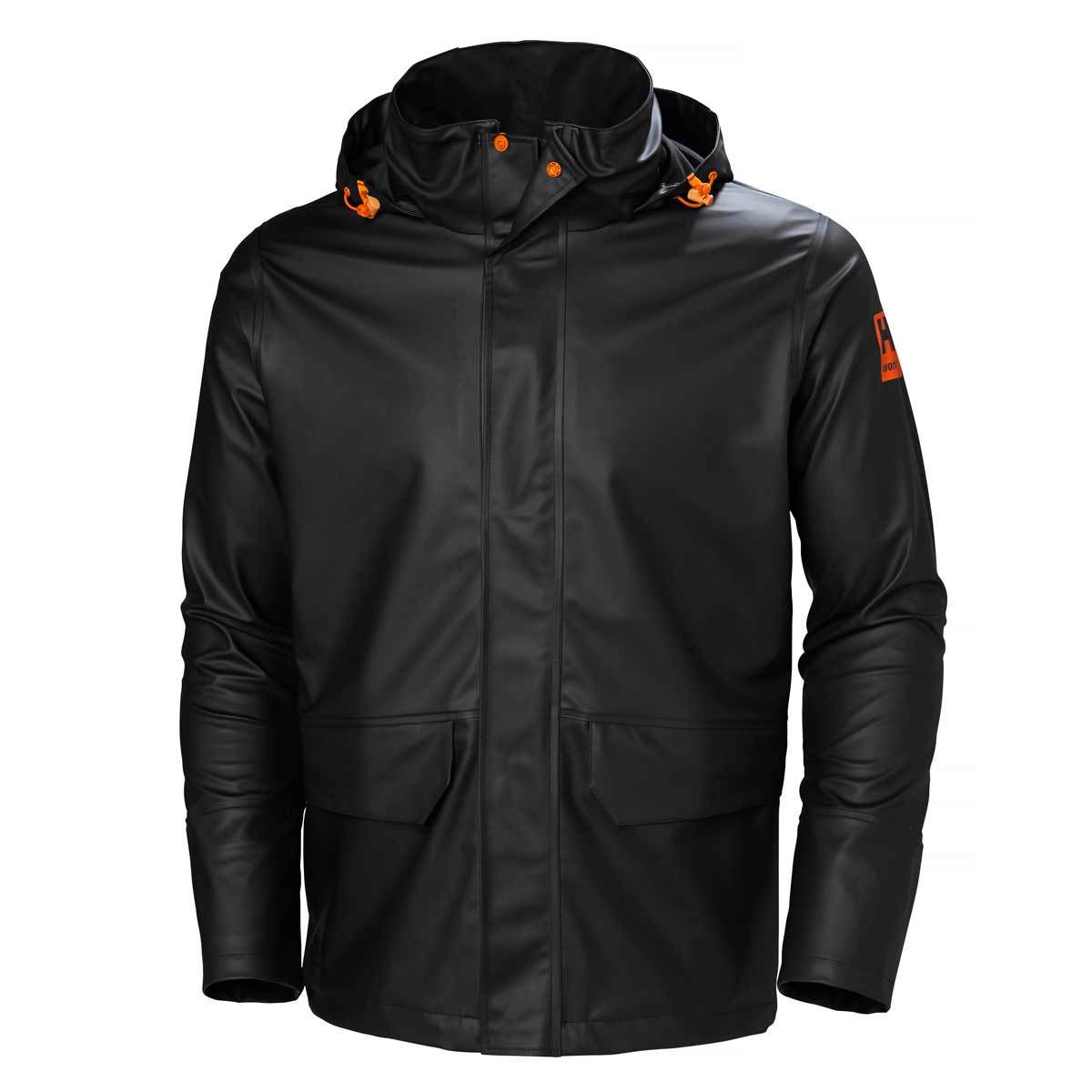 Helly-Hansen-Gale-Waterproof-Rain-Jacket-Black-Front Helly-Hansen-Gale-Waterproof-Rain-Jacket-Black-Front