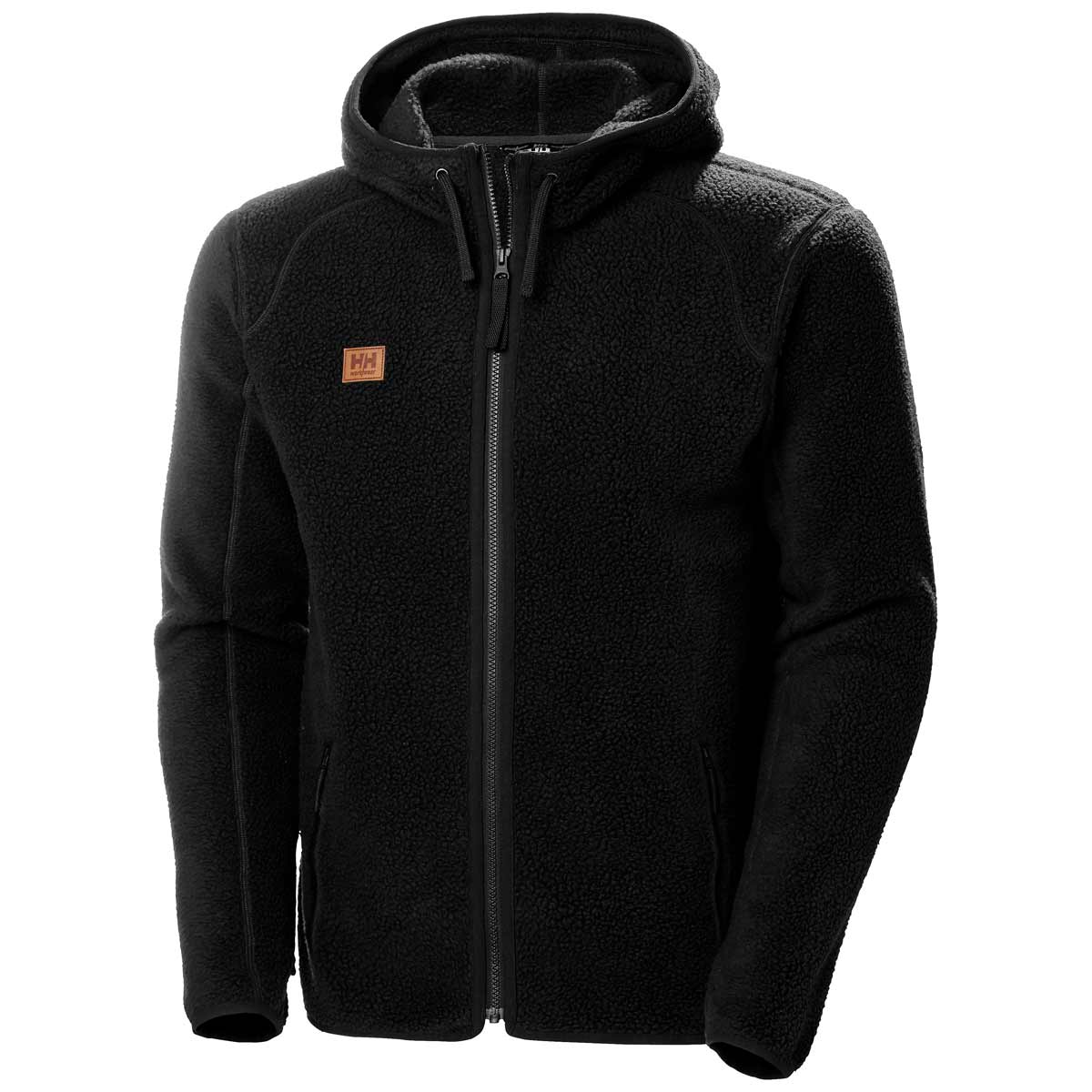 Helly-Hansen-Heritage-Pile-Hoodie Black front Helly-Hansen-Heritage-Pile-Hoodie Black front