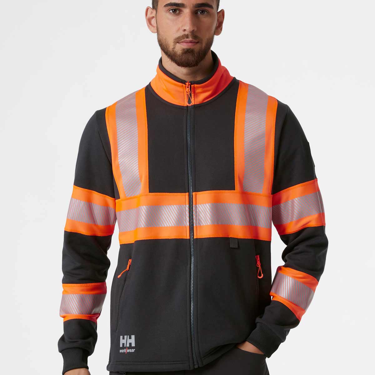 Helly-Hansen-ICU-Zip-Sweatshirt-Orange-onbody Helly-Hansen-ICU-Zip-Sweatshirt-Orange-onbody