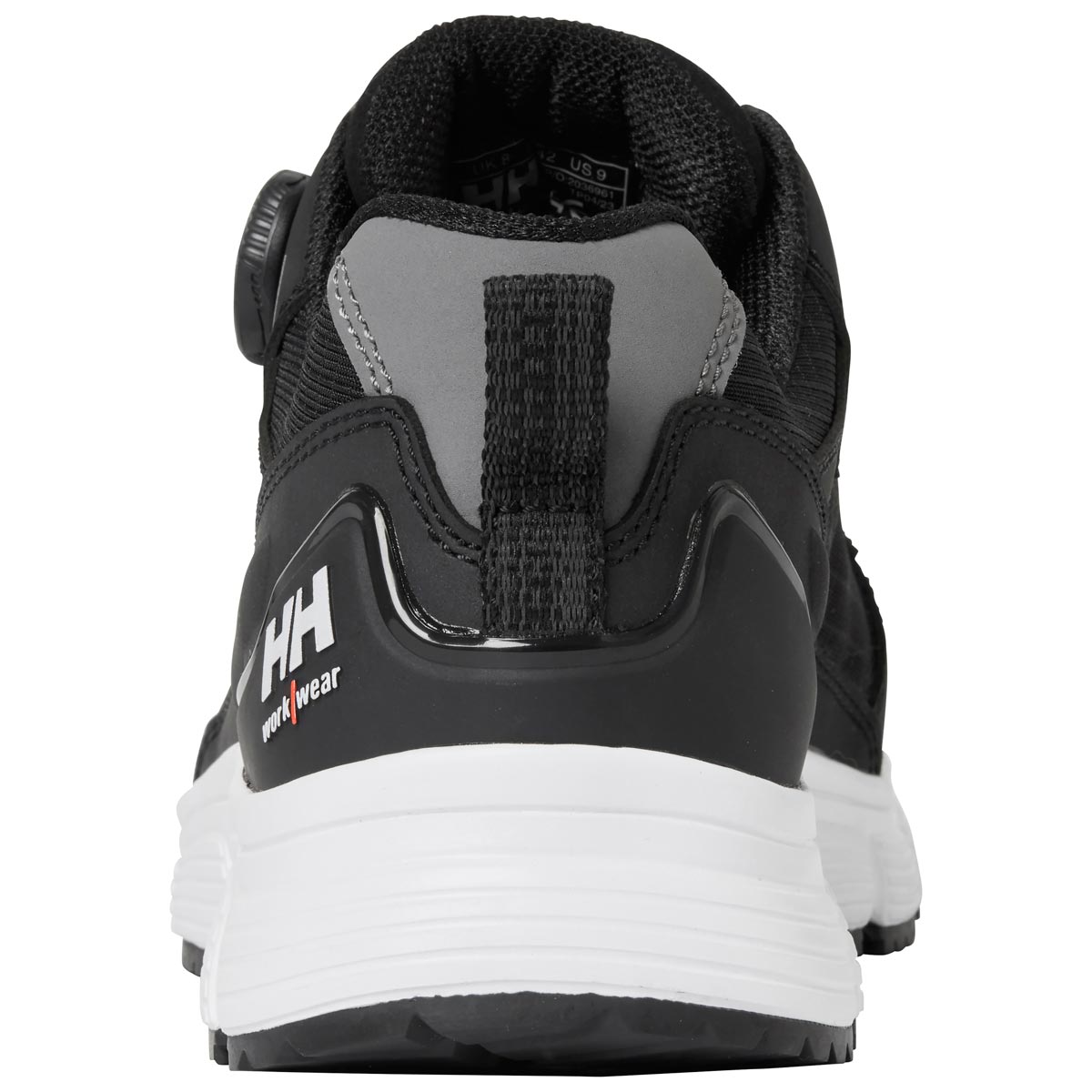 Helly Hansen Kensington MXR Sandal BOA S1PL Safety Work Shoes - Black Rear View Helly Hansen Kensington MXR Sandal BOA S1PL Safety Work Shoes - Black Rear View