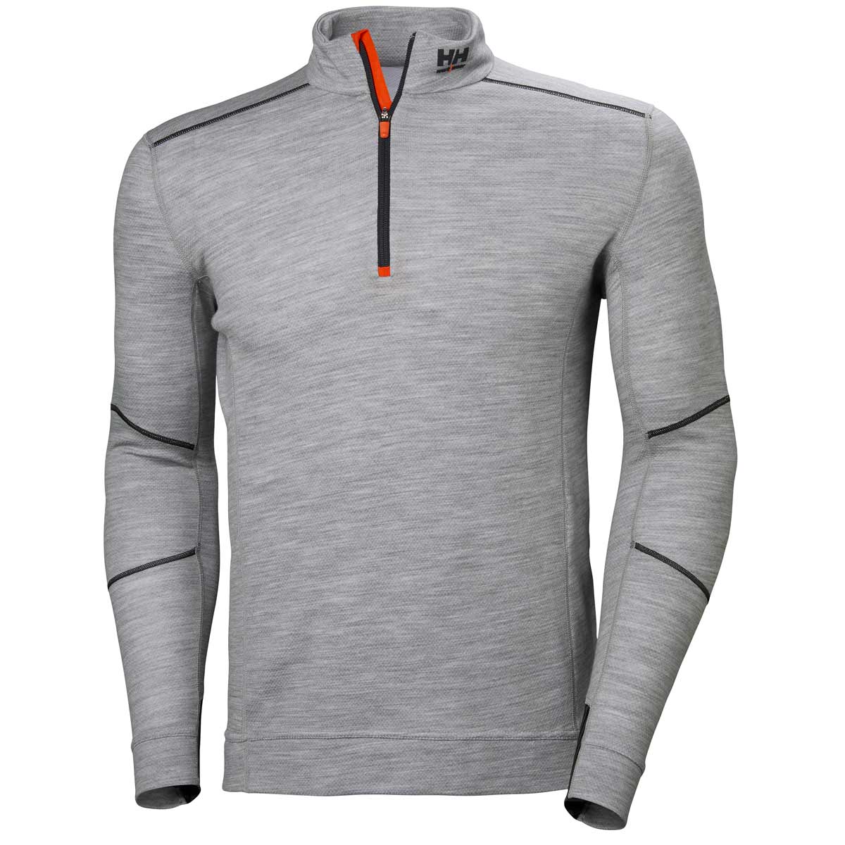 Helly-Hansen-Lifa-Merino-Half-Zip-Grey-melange-front Helly-Hansen-Lifa-Merino-Half-Zip-Grey-melange-front