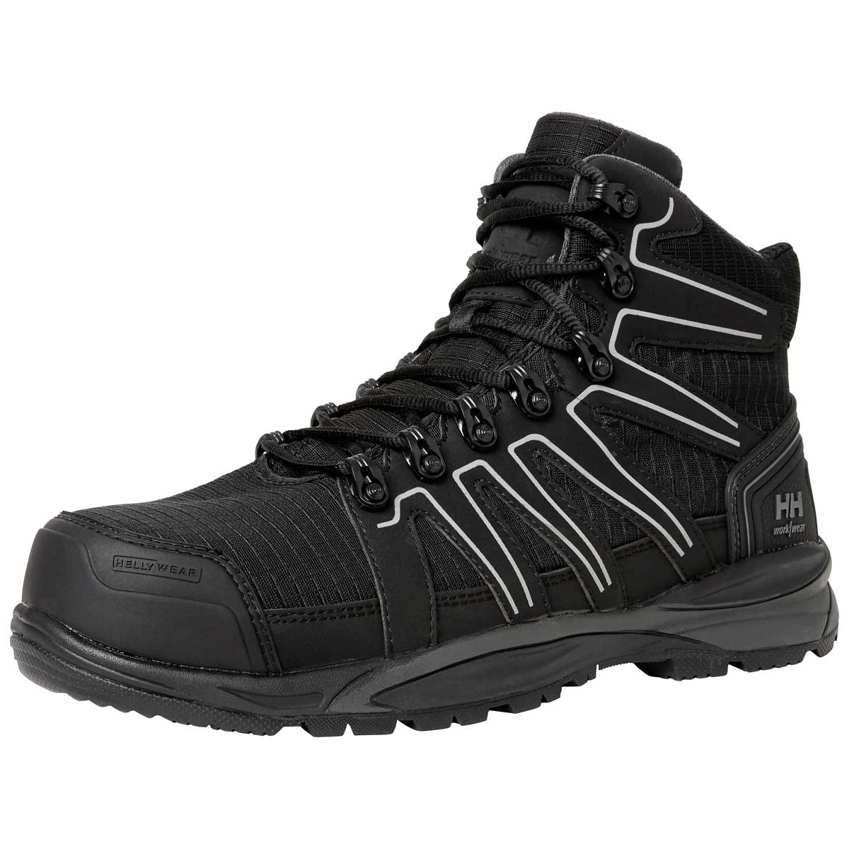 Helly-Hansen-Manchester-Composite-Toe-Safety-Mid-Shoes-S3-Front--Black Helly-Hansen-Manchester-Composite-Toe-Safety-Mid-Shoes-S3-Front--Black