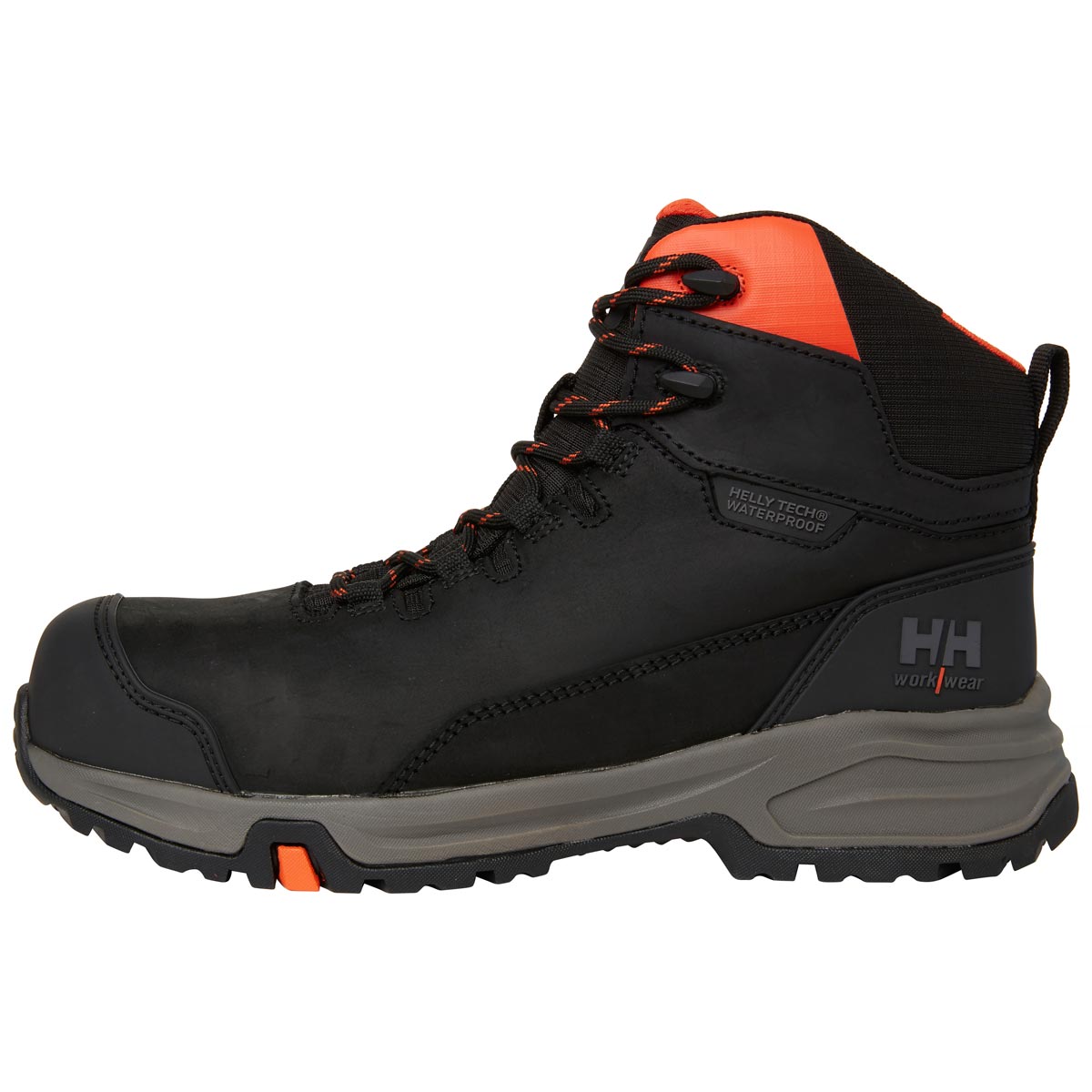 Helly Hansen Manchester LTR MID S7L HT Safety Work Boots - Black Outside Helly Hansen Manchester LTR MID S7L HT Safety Work Boots - Black Outside
