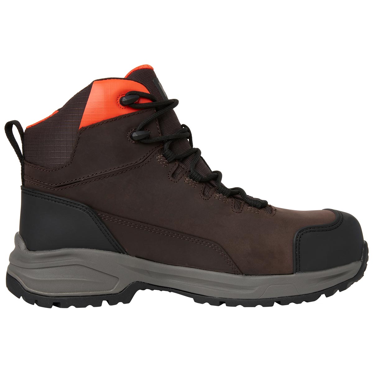 Helly Hansen Manchester LTR MID S7L HT Safety Work Boots - Dark Brown Inside Helly Hansen Manchester LTR MID S7L HT Safety Work Boots - Dark Brown Inside