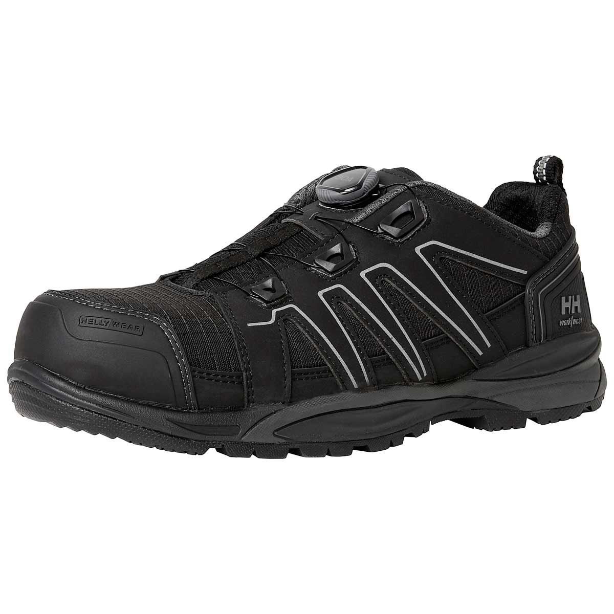 Helly-Hansen-Manchester-Low-BOA-S3-Composite-Toe-Safety-Shoes-Front Black Helly-Hansen-Manchester-Low-BOA-S3-Composite-Toe-Safety-Shoes-Front Black