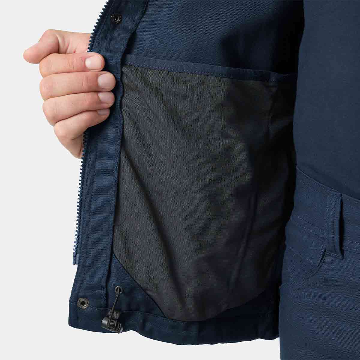 Helly Hansen Oxford 2.0 Work Jacket - Navy/Ebony - Inside Pocket Helly Hansen Oxford 2.0 Work Jacket - Navy/Ebony - Inside Pocket