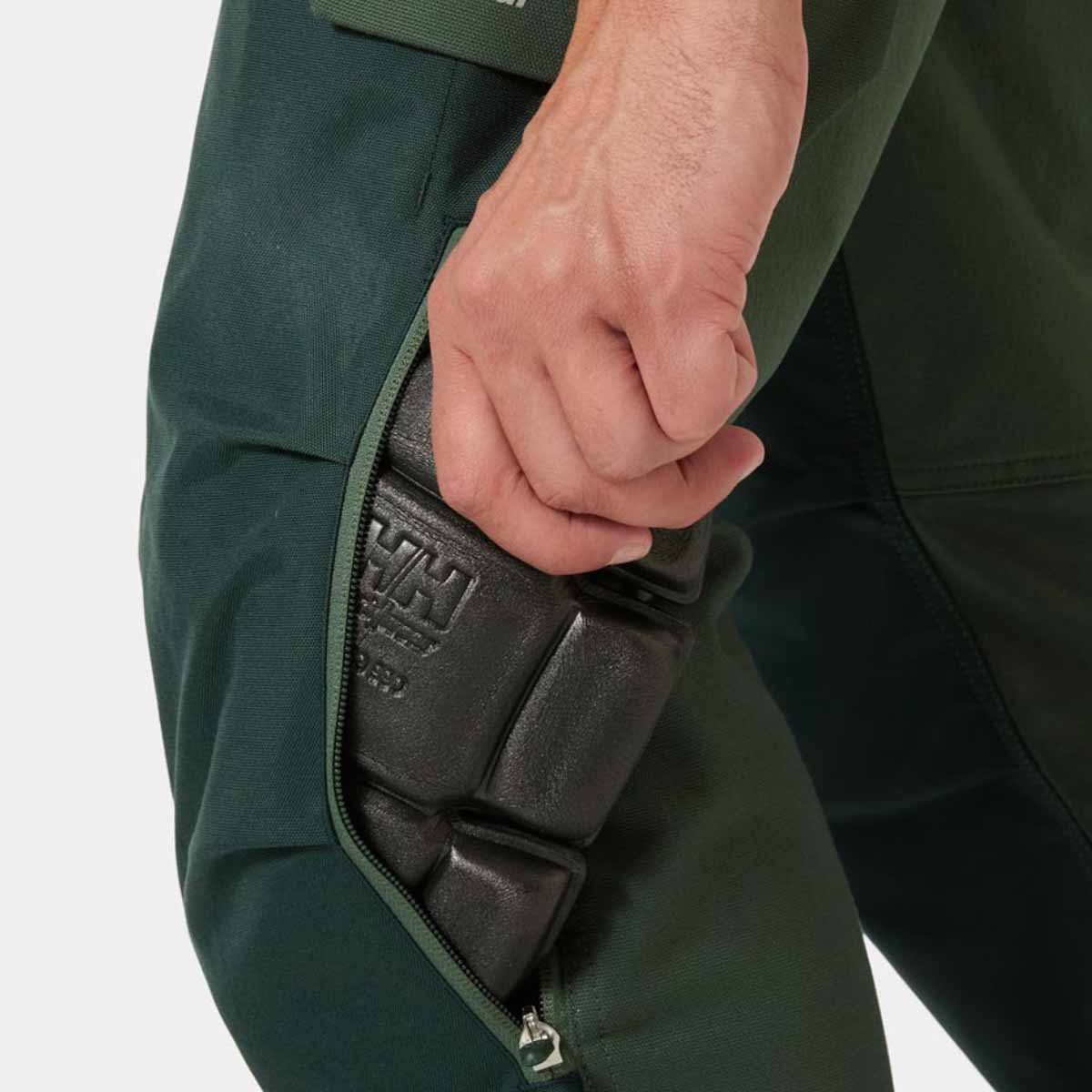 Helly Hansen Oxford 4X HH Connect™ Pant - Spruce Knee Pocket Detail Helly Hansen Oxford 4X HH Connect™ Pant - Spruce Knee Pocket Detail