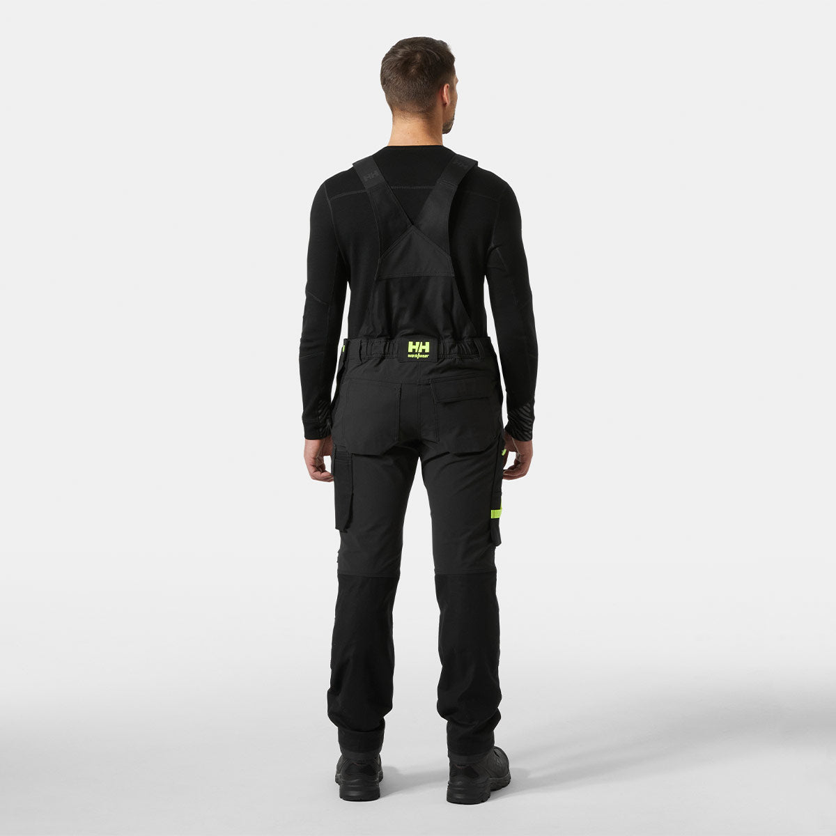 Helly Hansen Oxford 4X HH Connect™ Bib Pant - Black/Ebony - Rear Helly Hansen Oxford 4X HH Connect™ Bib Pant - Black/Ebony - Rear