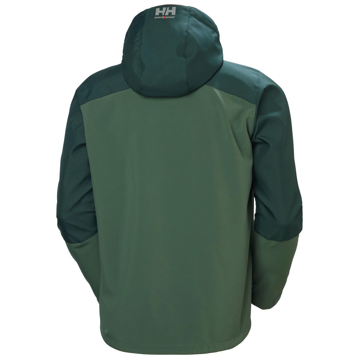 Helly Hansen Oxford Hooded Softshell Jacket - Spruce Darkest Spruce - Rear Helly Hansen Oxford Hooded Softshell Jacket - Spruce Darkest Spruce - Rear