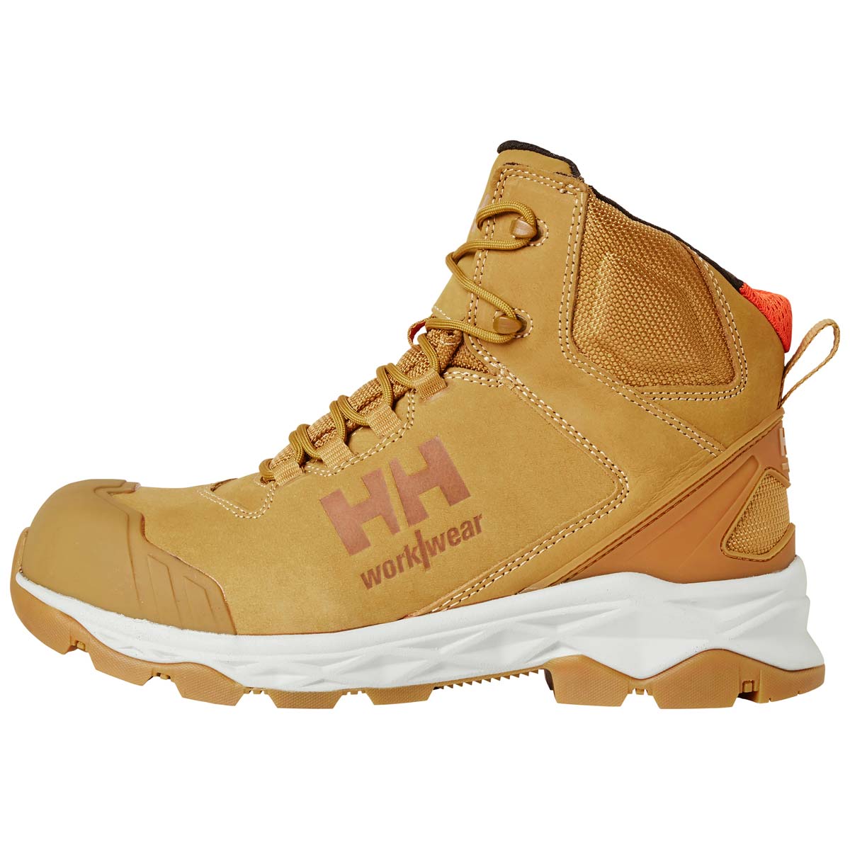 Helly Hansen Oxford Mid S3 Work Boots - New Wheat - Side View Helly Hansen Oxford Mid S3 Work Boots - New Wheat - Side View