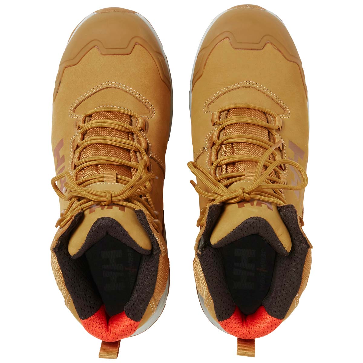 Helly Hansen Oxford Mid S3 Work Boots - New Wheat - Top View Helly Hansen Oxford Mid S3 Work Boots - New Wheat - Top View