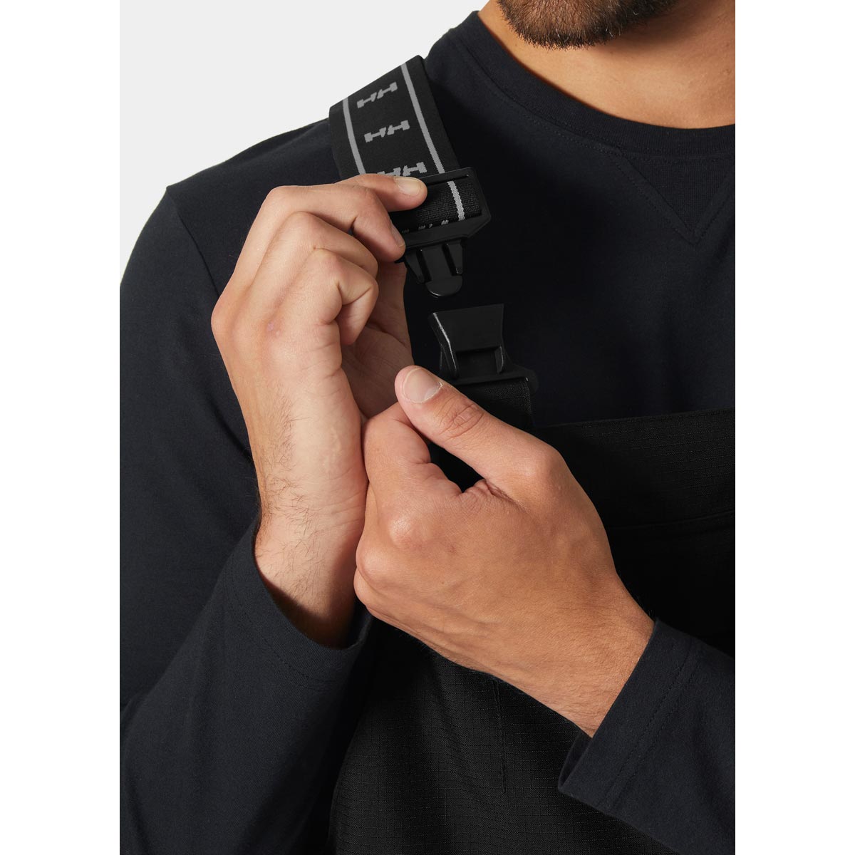 Helly Hansen Oxford Shell Cargo Bib Trousers - Shoulder Strap Detail Helly Hansen Oxford Shell Cargo Bib Trousers - Shoulder Strap Detail
