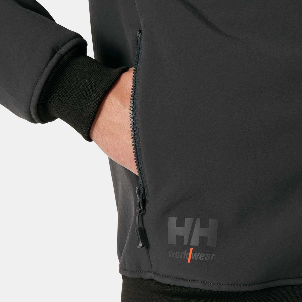 Helly Hansen Oxford Winter Softshell Jacket - pocket detail Helly Hansen Oxford Winter Softshell Jacket - pocket detail