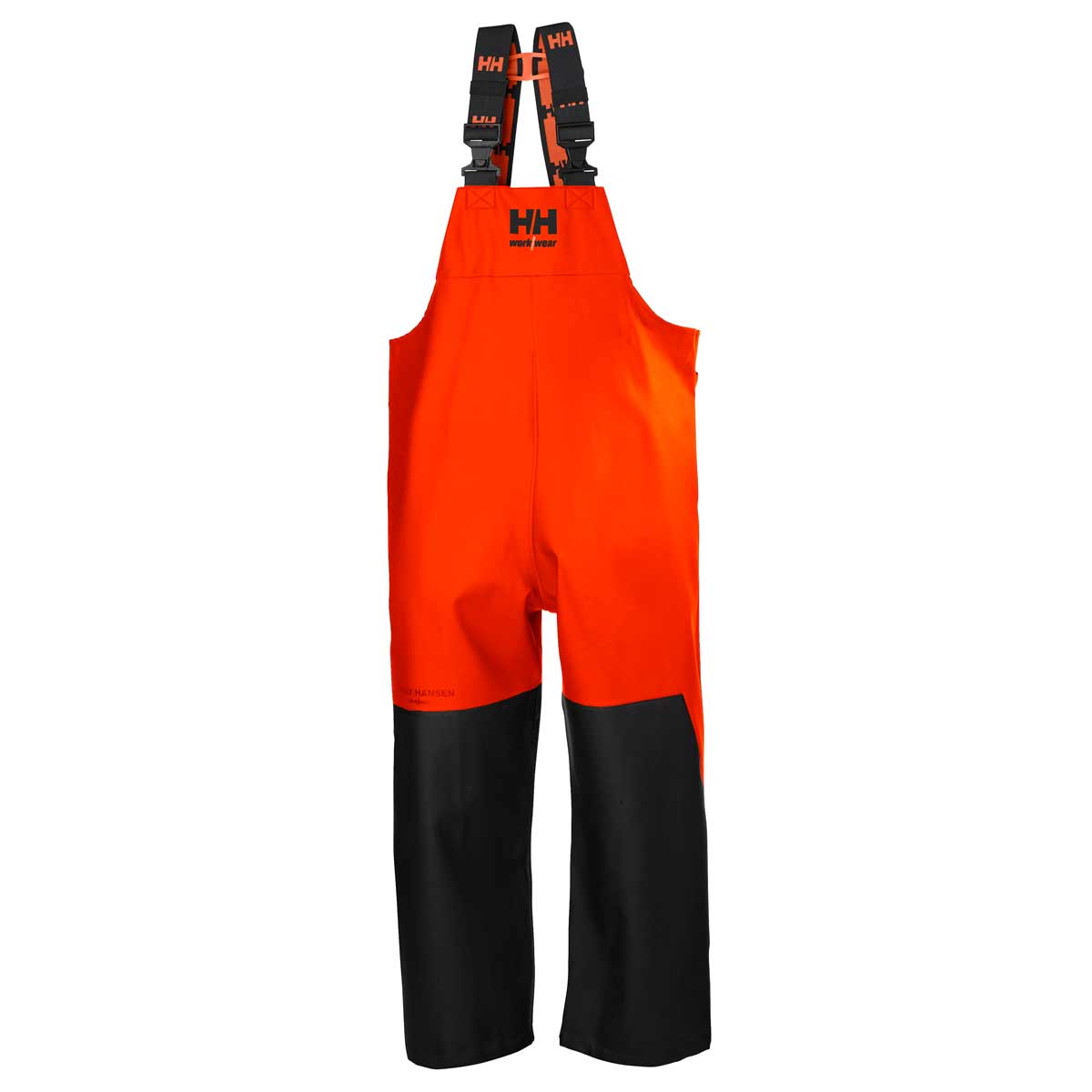 Helly-Hansen-Storm-Waterproof-Rain-Bib-Orange-Front Helly-Hansen-Storm-Waterproof-Rain-Bib-Orange-Front