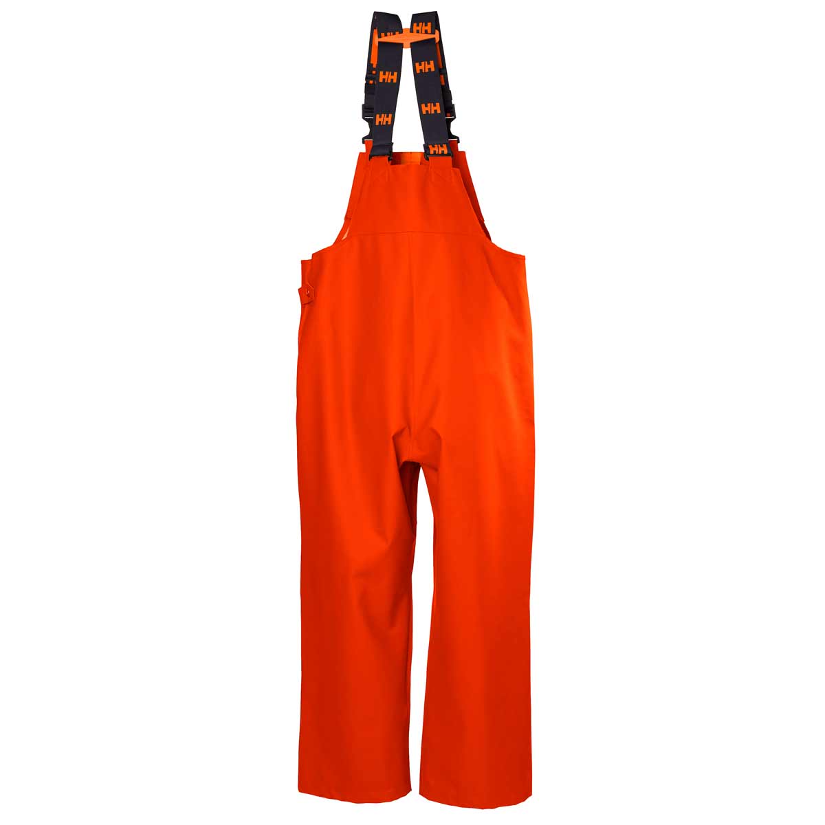 Helly-Hansen-Storm-Waterproof-Rain-Bib-Orange-Rear Helly-Hansen-Storm-Waterproof-Rain-Bib-Orange-Rear
