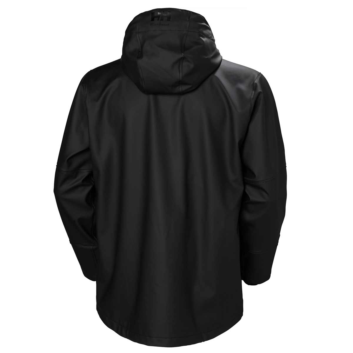 Helly Hansen Storm Waterproof Rain Jacket Black Rear Helly Hansen Storm Waterproof Rain Jacket Black Rear