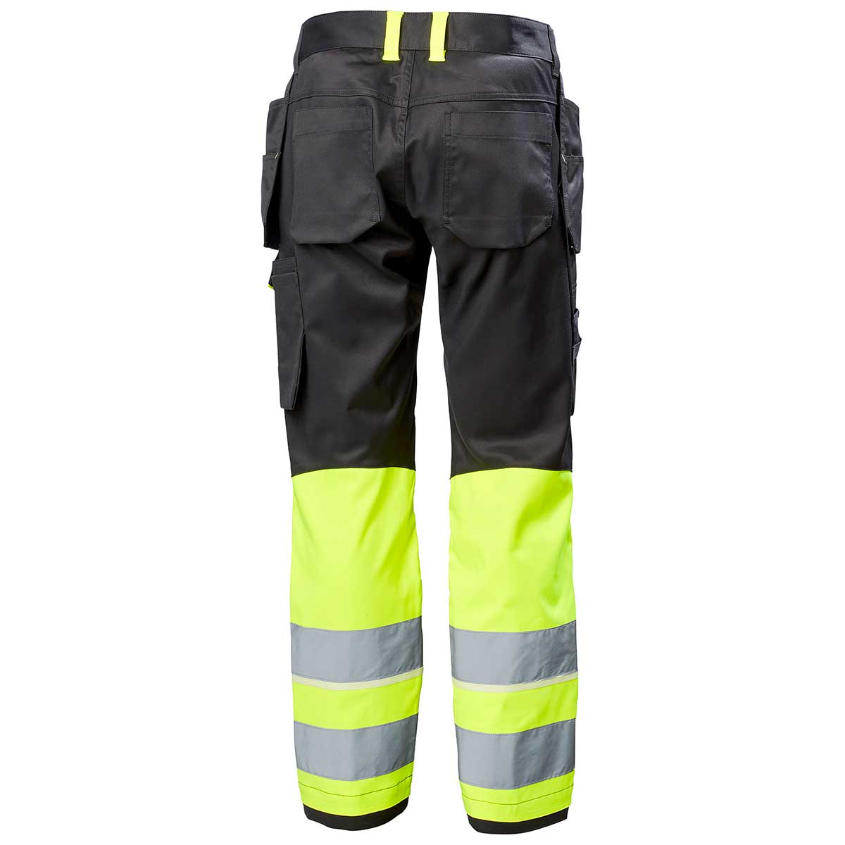 Helly Hansen UC-ME Construction Pant Class 1 Hi-Vis Yellow - Ebony Rear Helly Hansen UC-ME Construction Pant Class 1 Hi-Vis Yellow - Ebony Rear