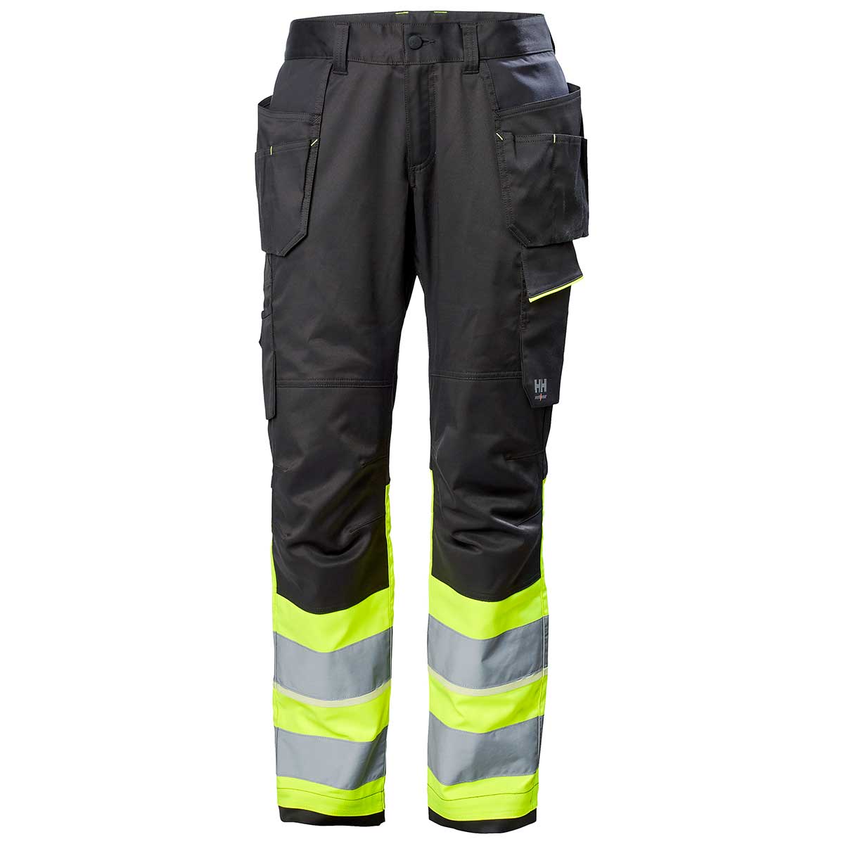 Helly Hansen UC-ME Construction Pant Class 1 Hi-Vis Yellow - Ebony Helly Hansen UC-ME Construction Pant Class 1 Hi-Vis Yellow - Ebony