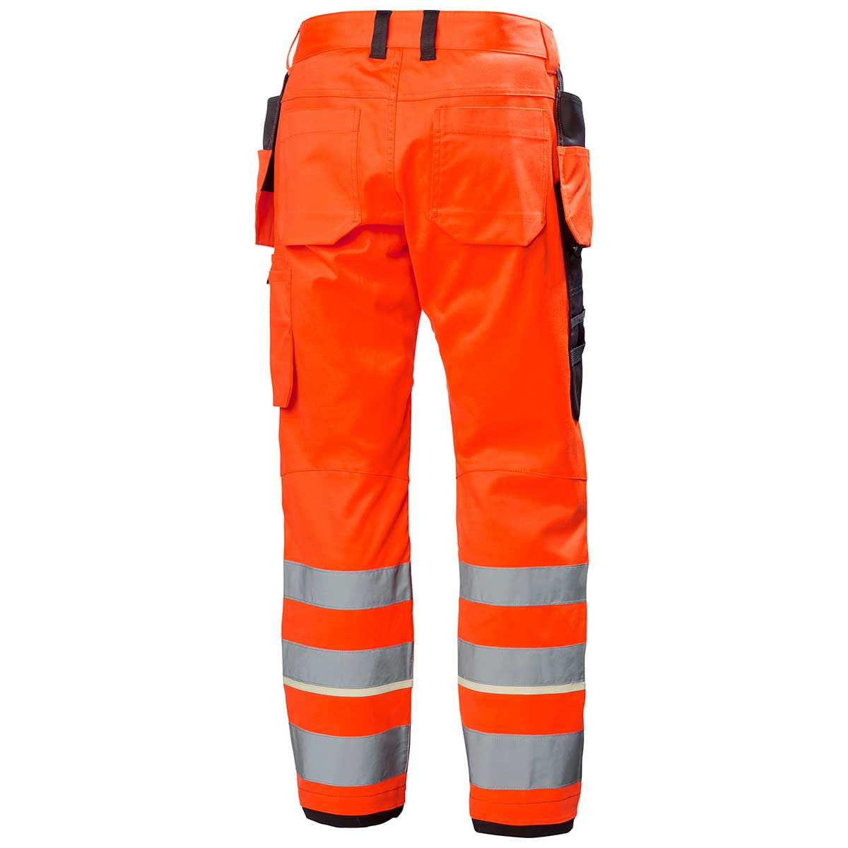 Helly Hansen UC-ME Construction Pant Class 2 Hi-Vis Red/Ebony Rear Helly Hansen UC-ME Construction Pant Class 2 Hi-Vis Red/Ebony Rear