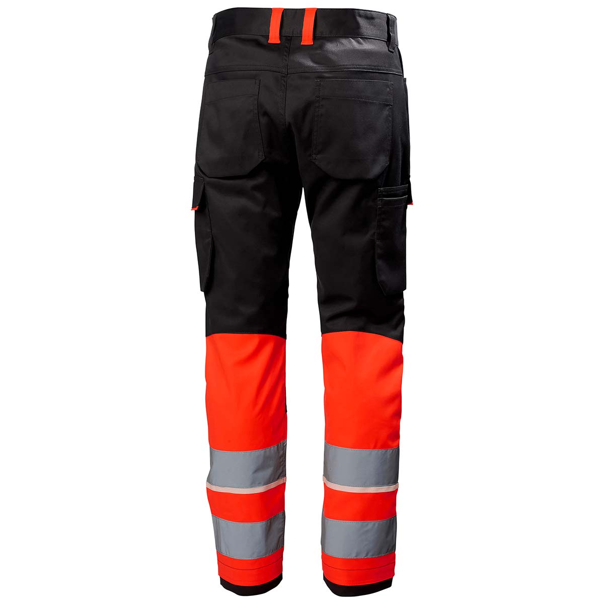 Helly Hansen UC-ME Service Pant Class 1 Hi-Vis Red - Ebony Rear Helly Hansen UC-ME Service Pant Class 1 Hi-Vis Red - Ebony Rear