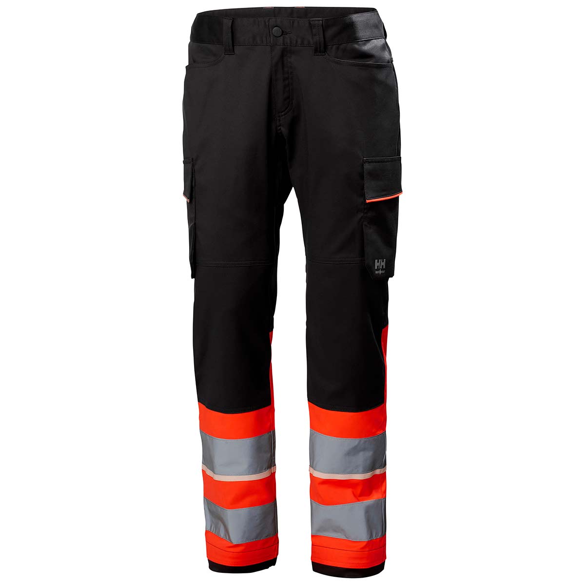 Helly Hansen UC-ME Service Pant Class 1 Hi-Vis Red - Ebony Helly Hansen UC-ME Service Pant Class 1 Hi-Vis Red - Ebony