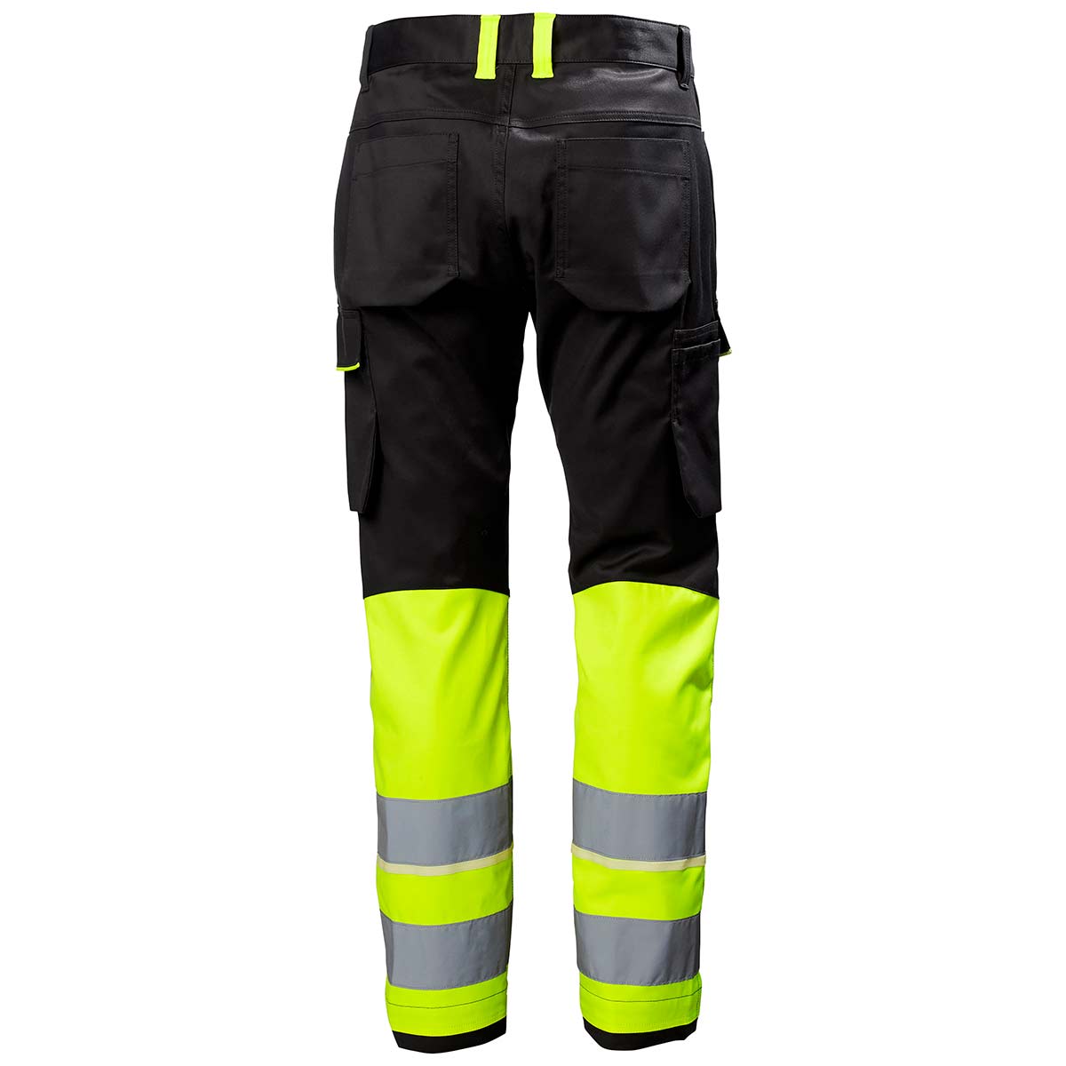 Helly Hansen UC-ME Service Pant Class 1 Hi-Vis Yellow - Ebony Rear Helly Hansen UC-ME Service Pant Class 1 Hi-Vis Yellow - Ebony Rear