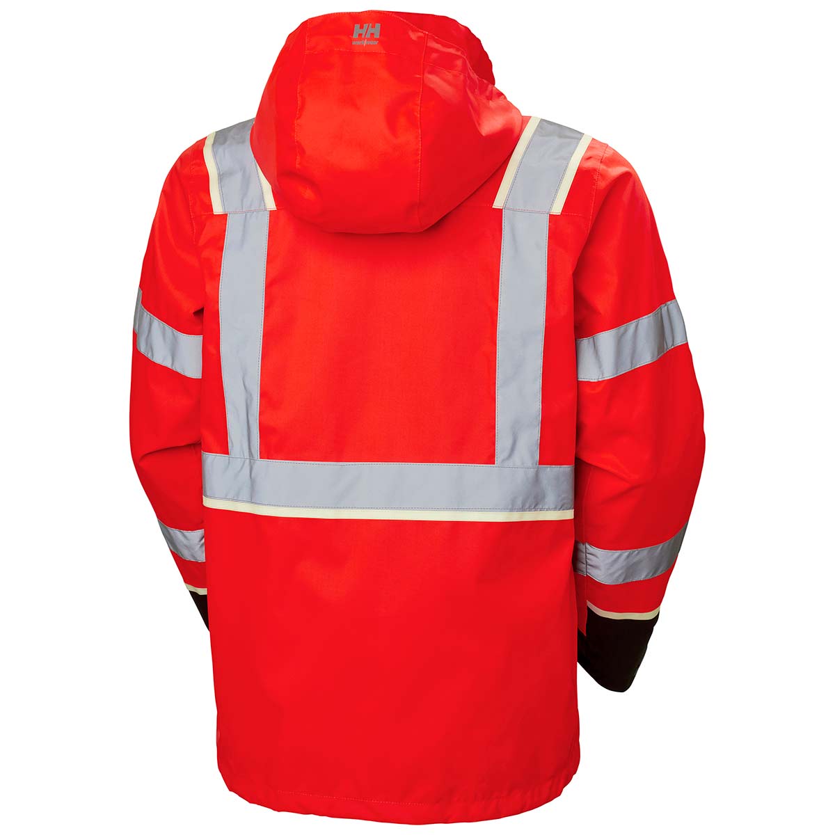 Helly Hansen UC-ME Shell Jacket Hi-Vis Red/Ebony Rear Helly Hansen UC-ME Shell Jacket Hi-Vis Red/Ebony Rear