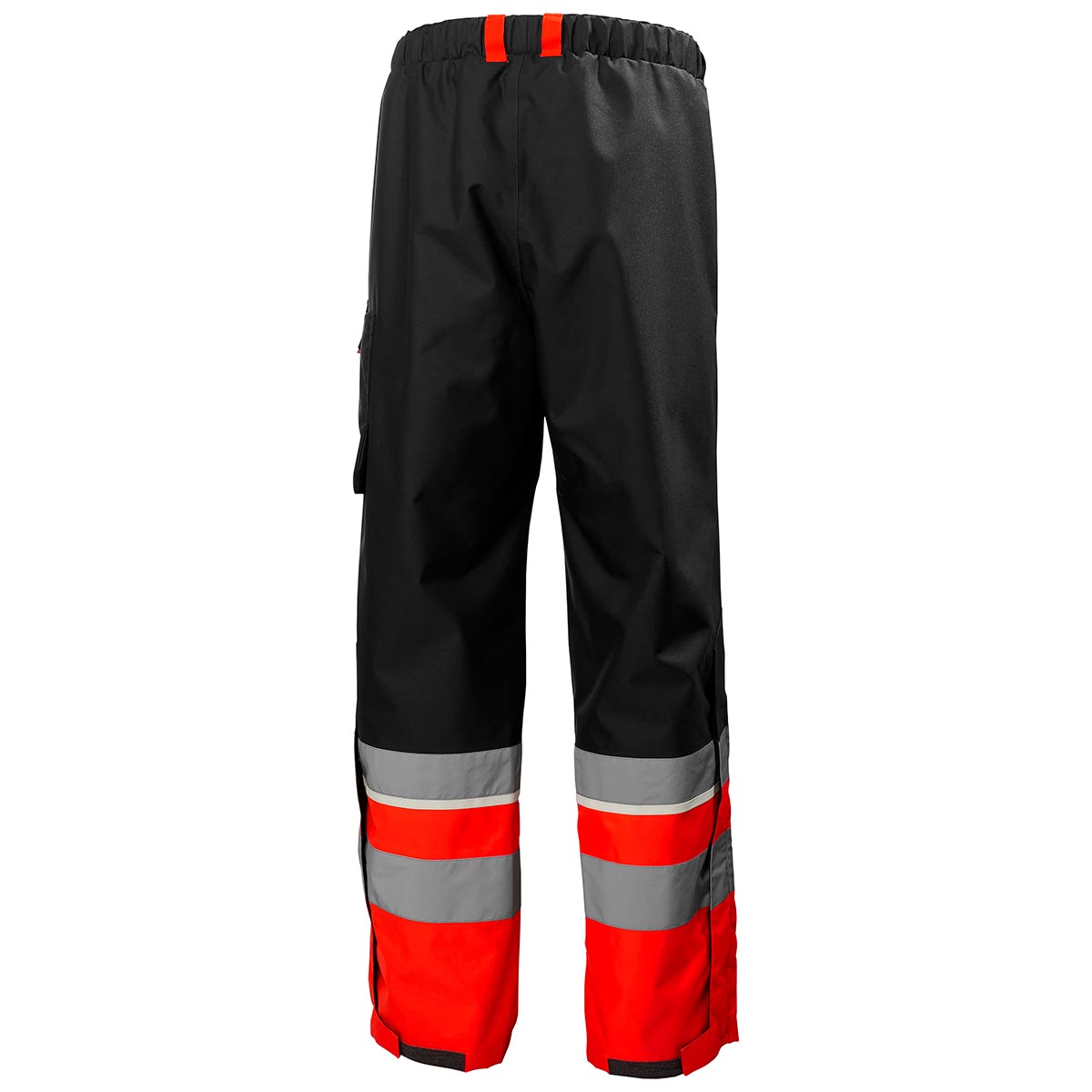 Helly Hansen UC-ME Shell Pant Class 1 Hi-Vis Red/Ebony Rear Helly Hansen UC-ME Shell Pant Class 1 Hi-Vis Red/Ebony Rear